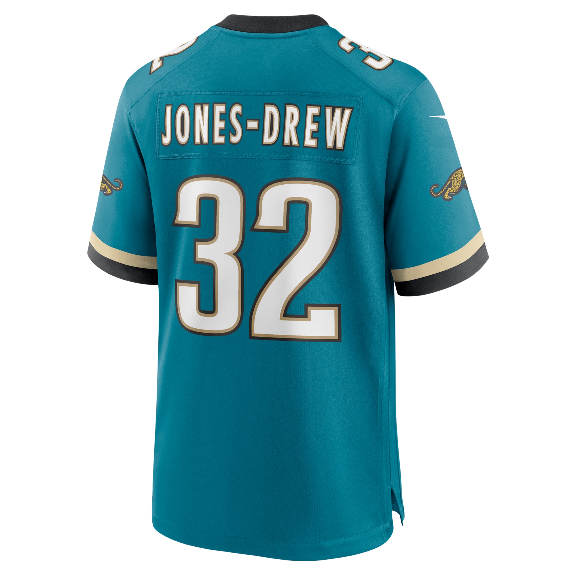 Men's Jacksonville Jaguars Maurice Jones-Drew Teal Prowler Throwback Retired Player Game Jersey JS8805 Saliibo - Image 3