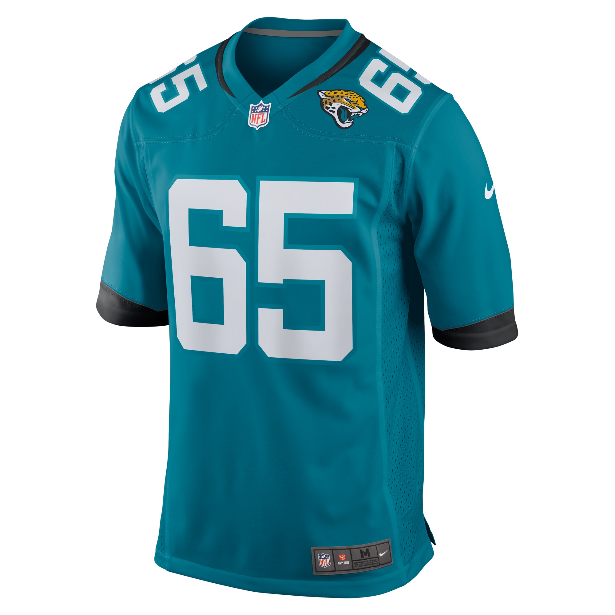 Men's Jacksonville Jaguars Mitch Morse Teal Team Game Jersey JS4335 Saliibo - Image 2