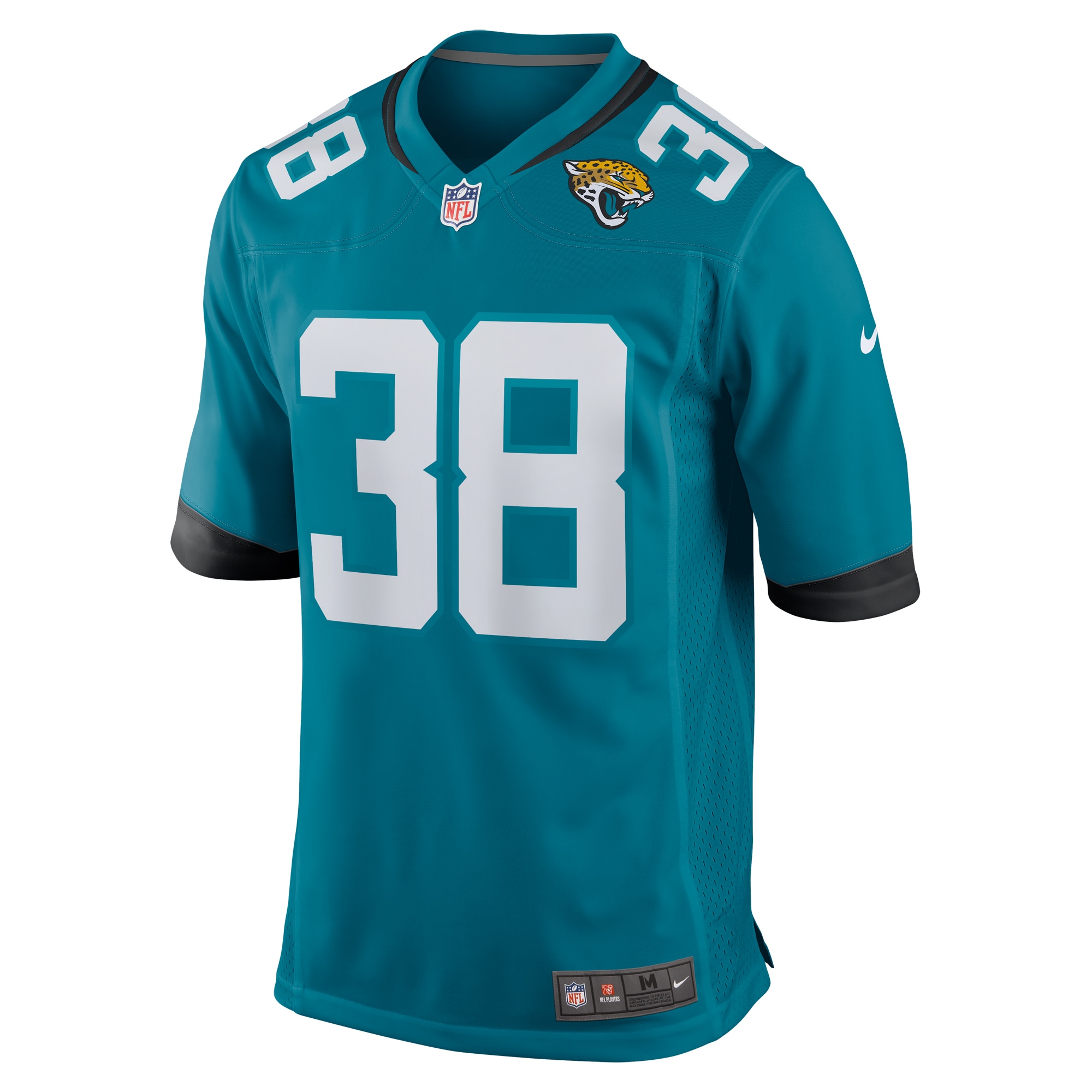Men's Jacksonville Jaguars Riley Patterson Teal Team Game Jersey JS1317 Saliibo - Image 2