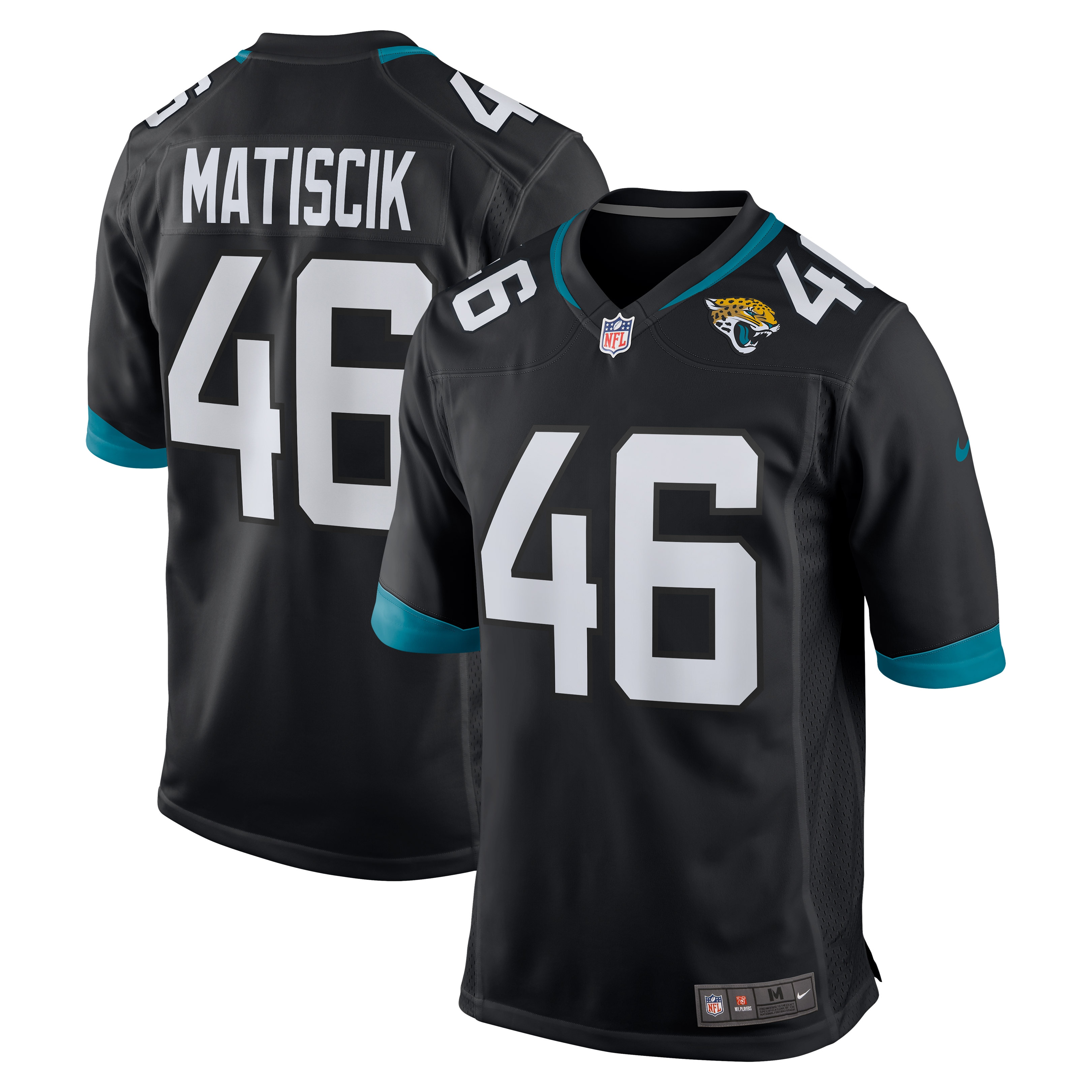 Men's Jacksonville Jaguars Ross Matiscik Black Game Jersey JS2804 Saliibo