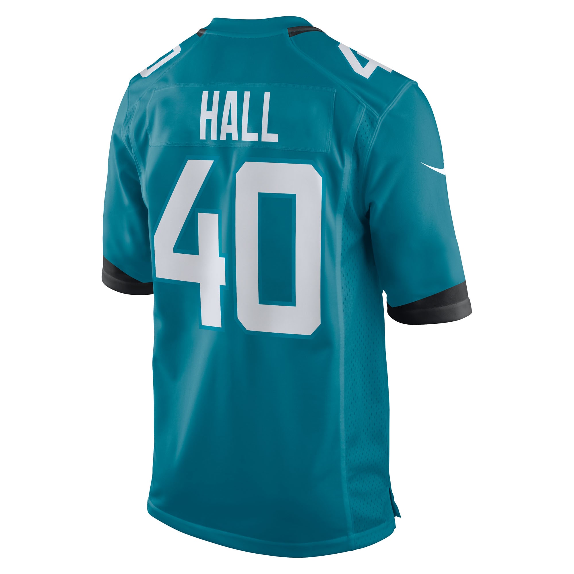 Men's Jacksonville Jaguars Tyler Hall Teal Team Game Jersey JS8770 Saliibo - Image 3