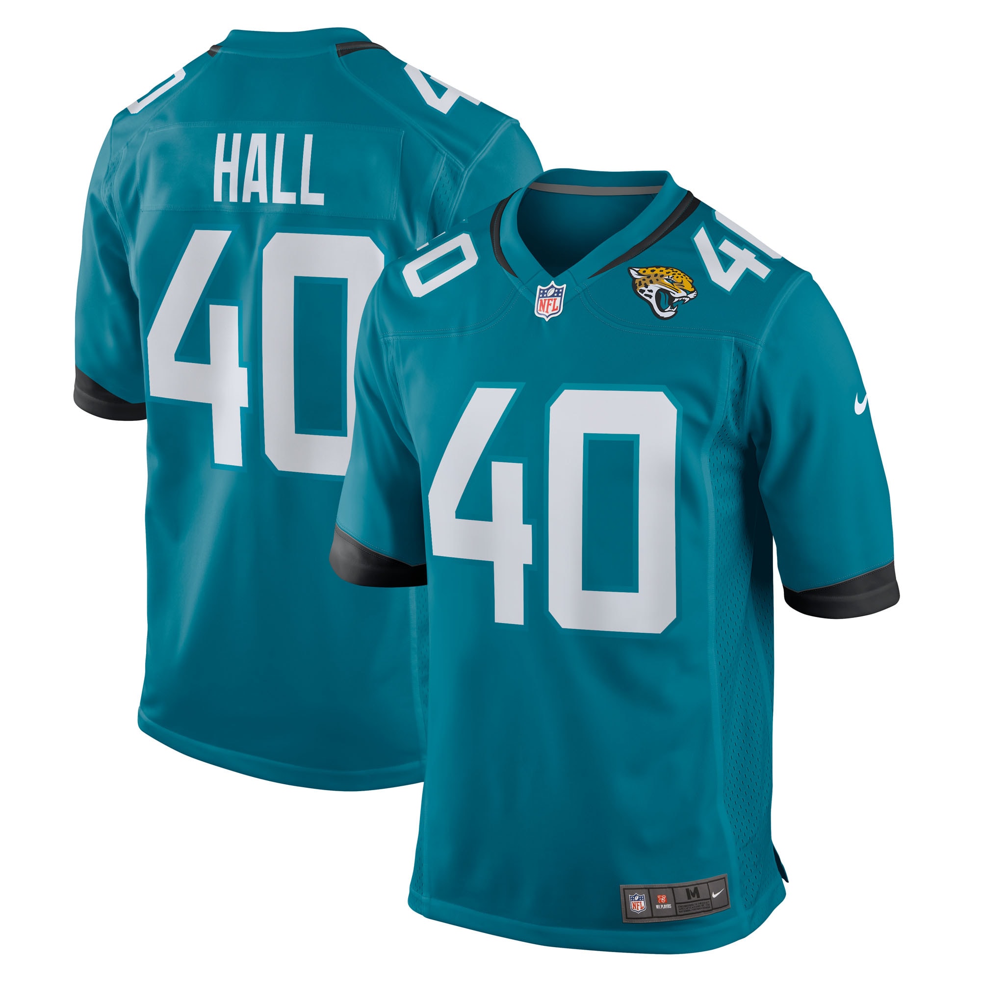 Men's Jacksonville Jaguars Tyler Hall Teal Team Game Jersey JS8770 Saliibo