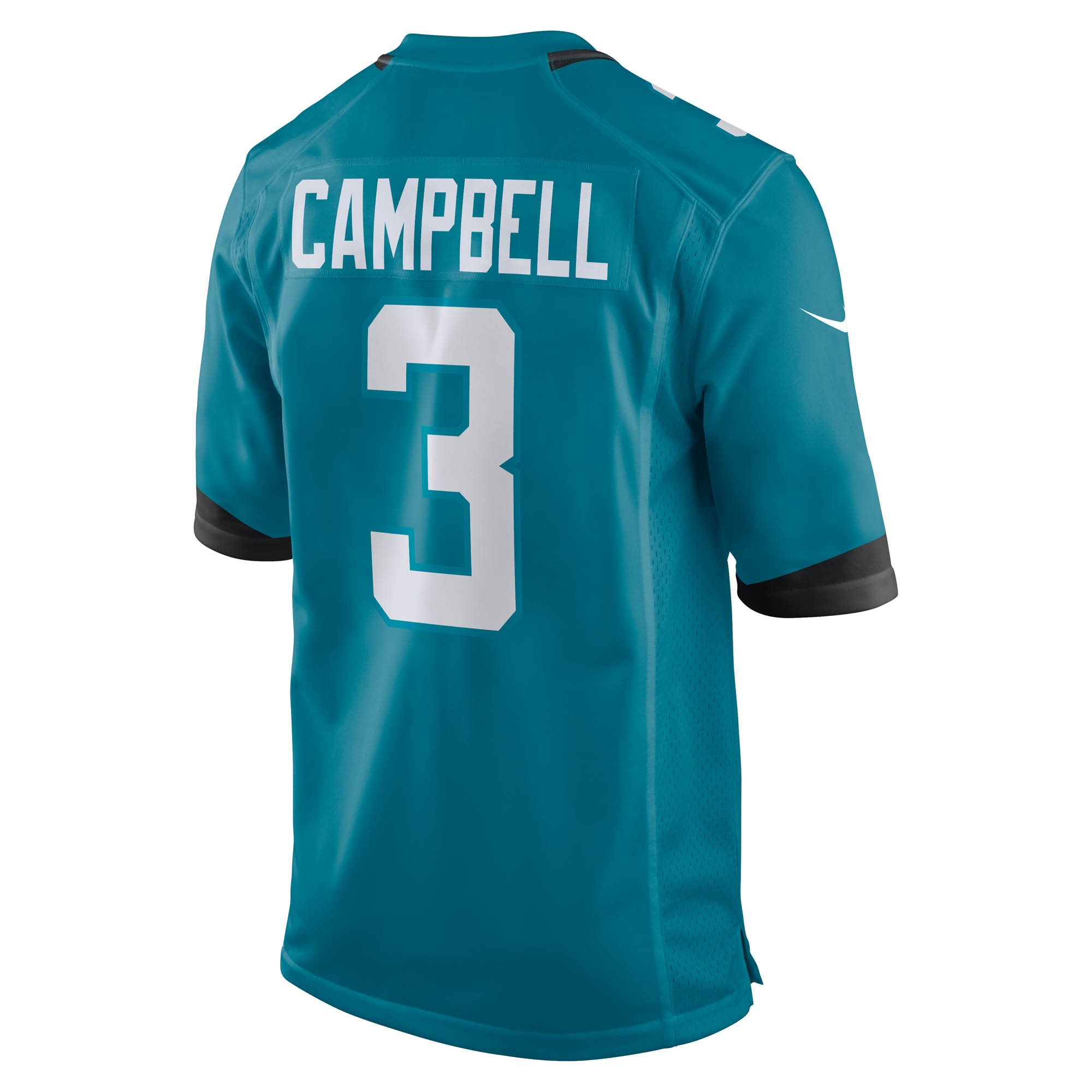 Men's Jacksonville Jaguars Tyson Campbell Teal Team Game Jersey JS6044 Saliibo - Image 3