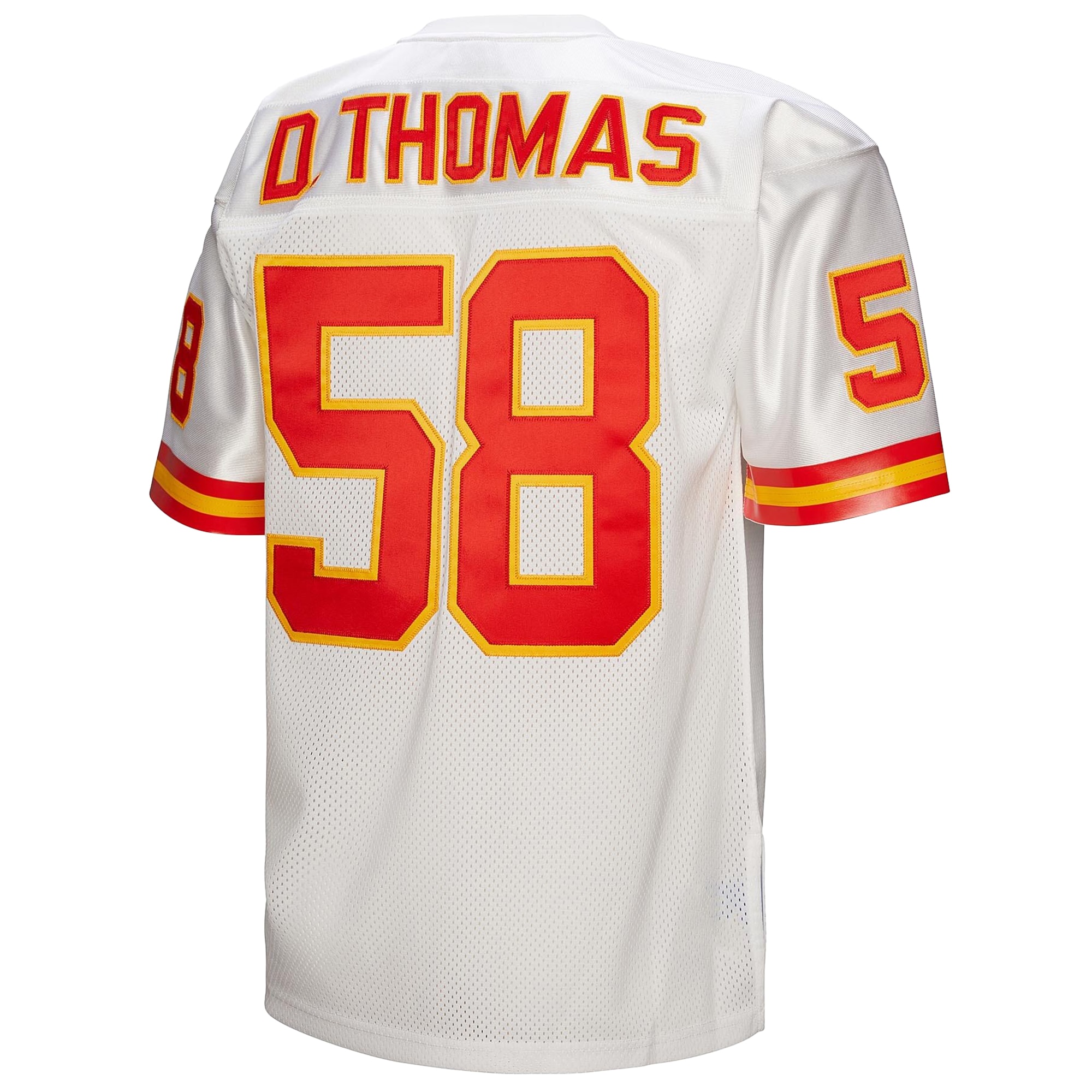 Men's Kansas City Chiefs 1994 Derrick Thomas Mitchell & Ness White Throwback Retired Player Jersey JS5779 Saliibo - Image 3