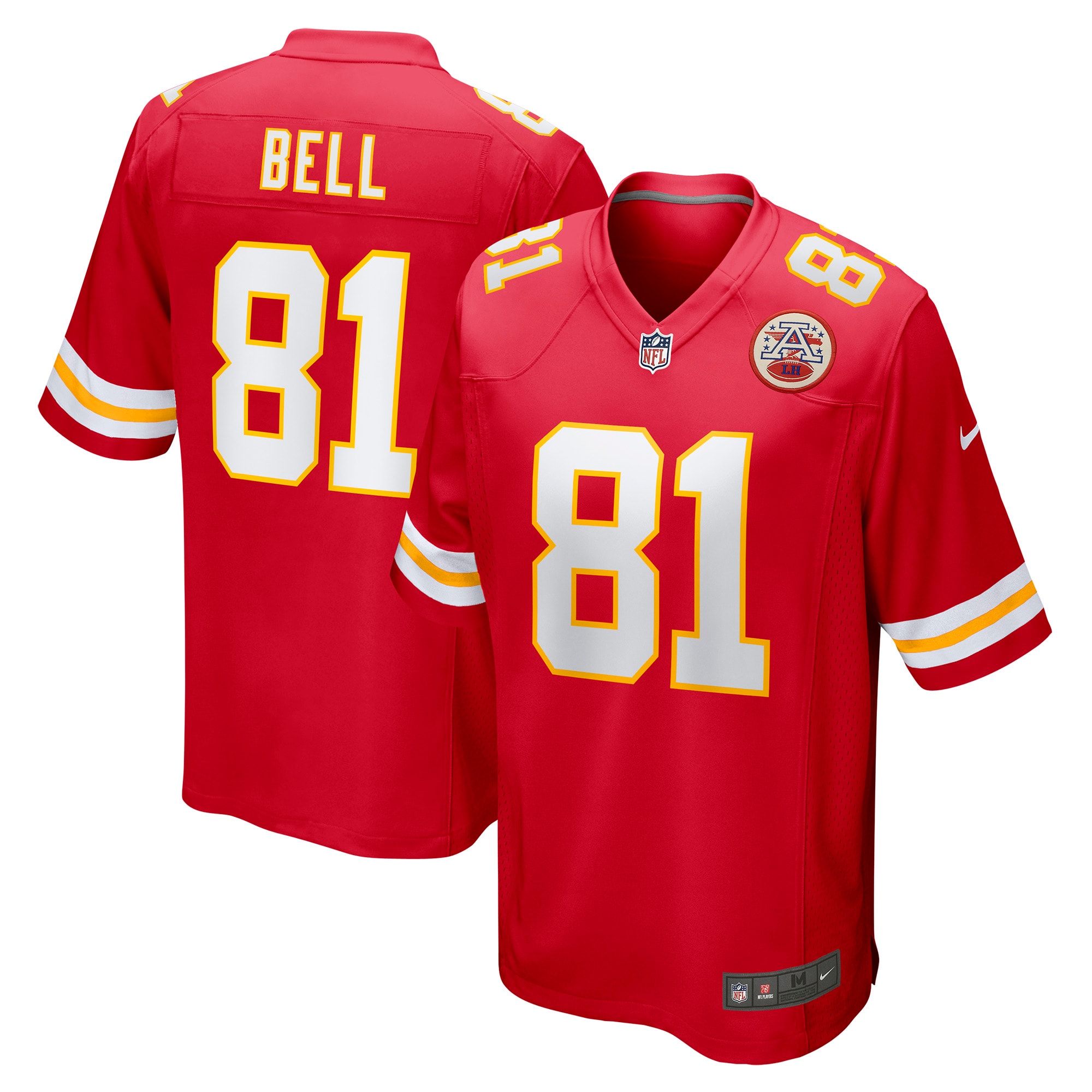 Men's Kansas City Chiefs Blake Bell Red Game Player Jersey JS5630 Saliibo