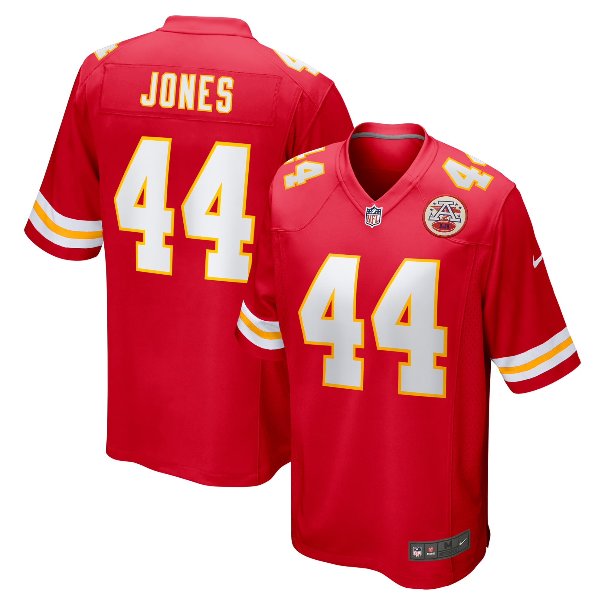 Men's Kansas City Chiefs Cam Jones Red Game Jersey JS1525 Saliibo