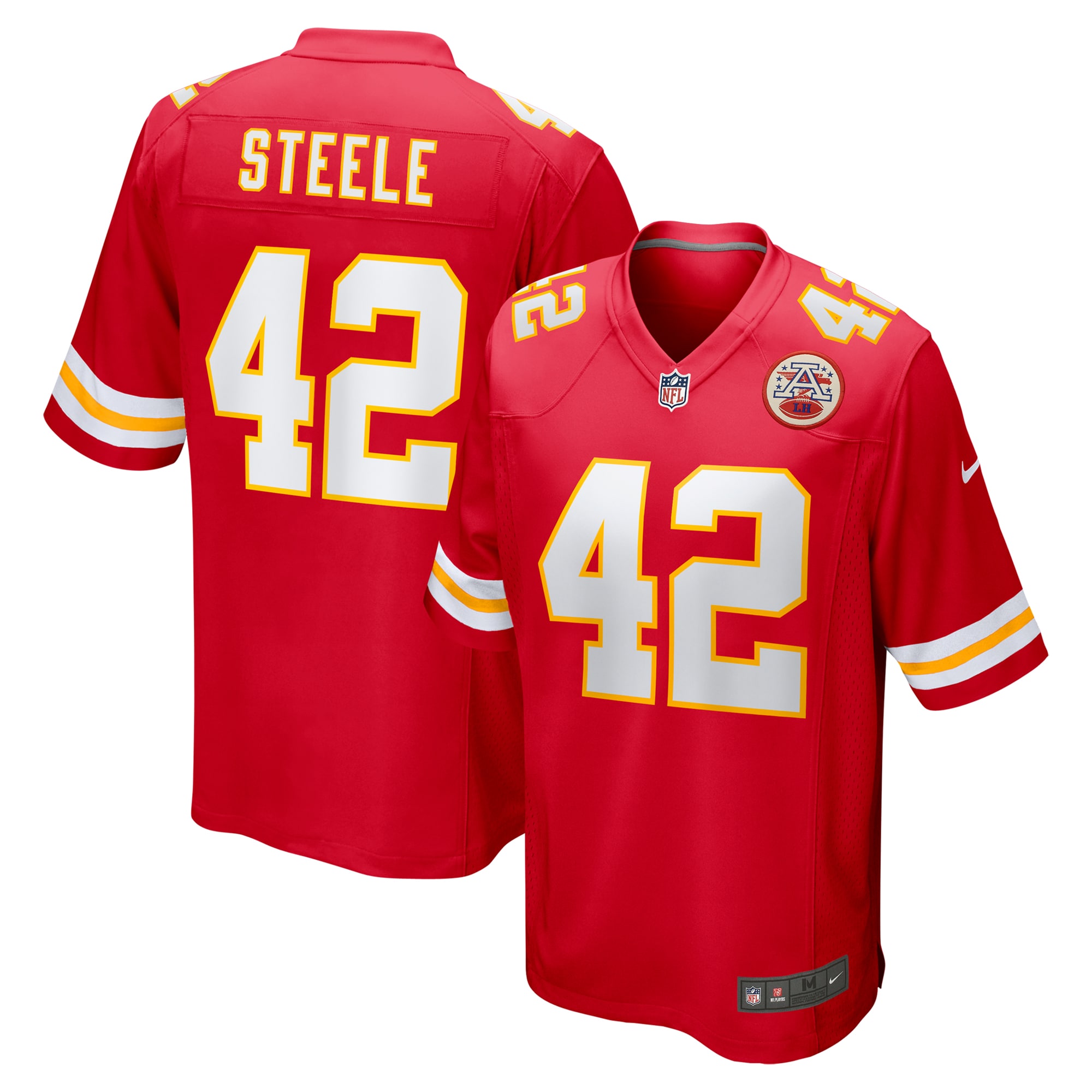 Men's Kansas City Chiefs Carson Steele Red Game Jersey JS3269 Saliibo