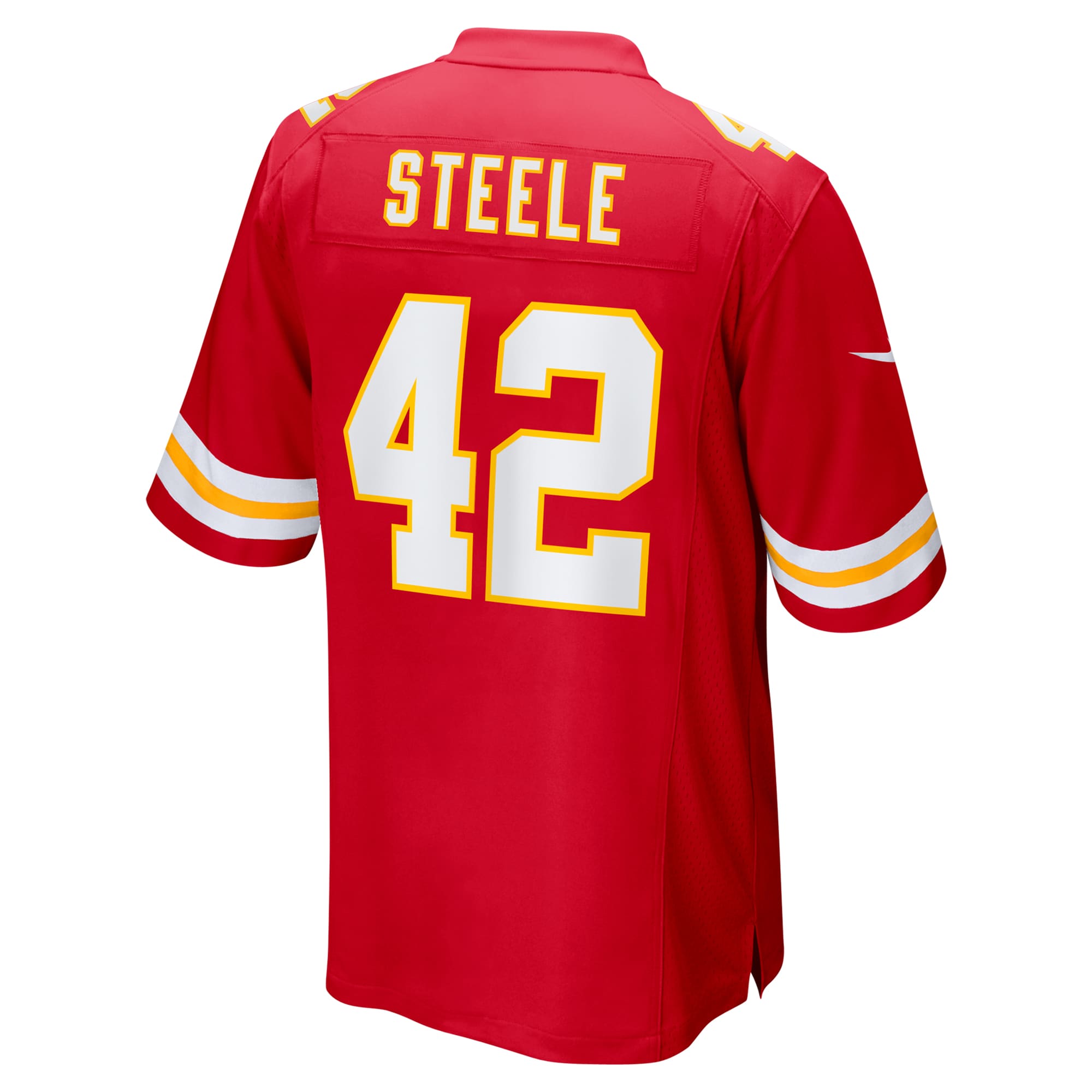 Men's Kansas City Chiefs Carson Steele Red Game Jersey JS3269 Saliibo - Image 3