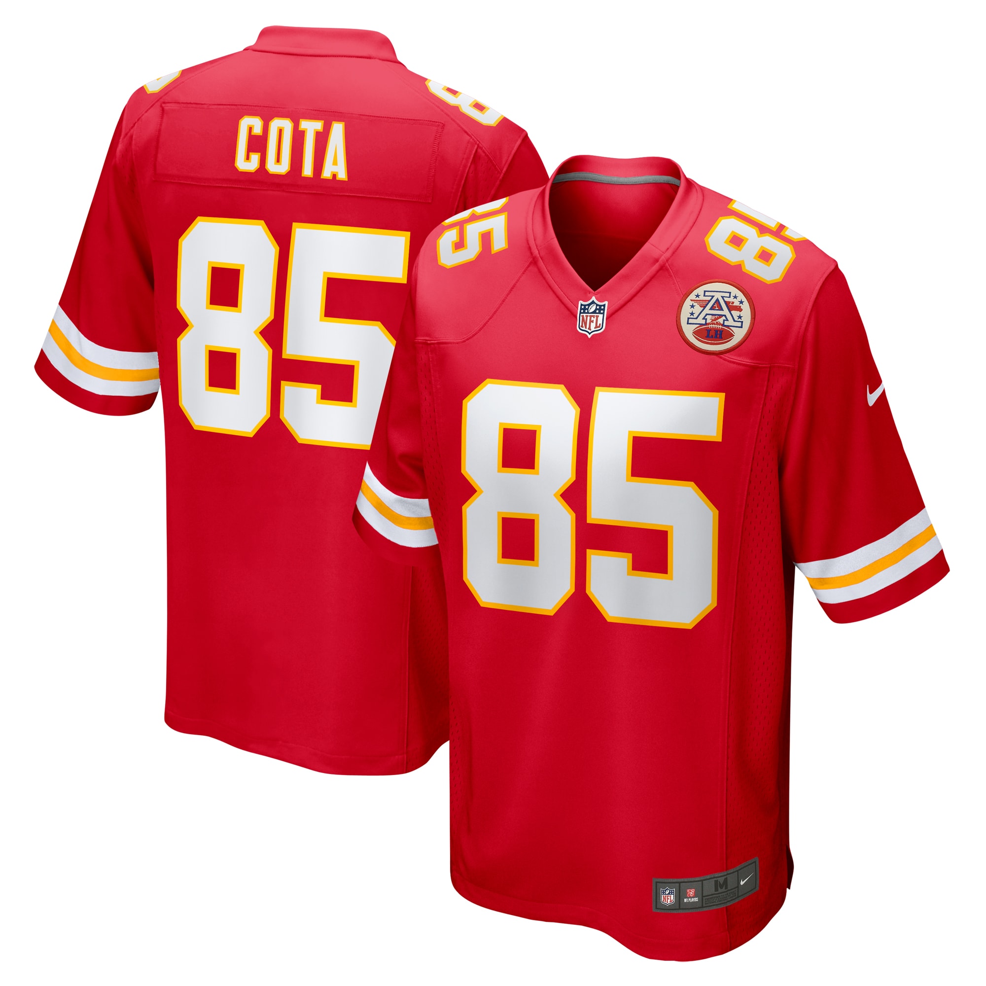 Men's Kansas City Chiefs Chase Cota Red Game Jersey JS8589 Saliibo