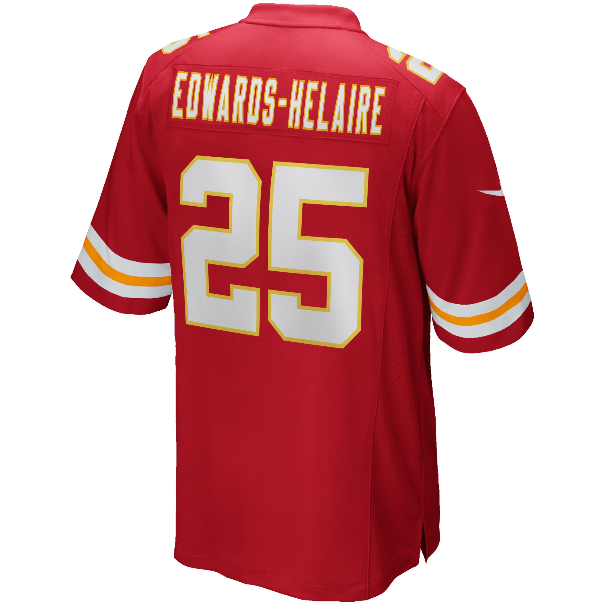 Men's Kansas City Chiefs Clyde Edwards-Helaire Red Player Game Jersey JS9674 Saliibo - Image 3