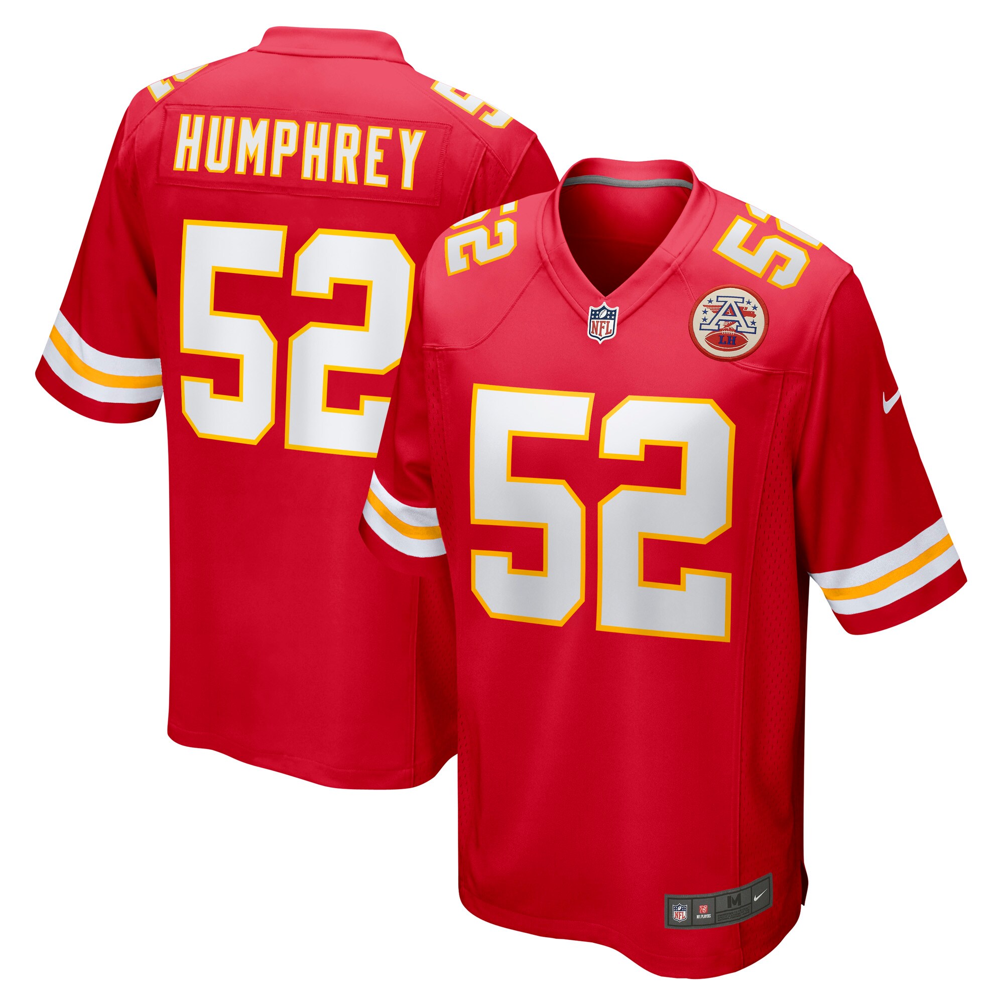 Men's Kansas City Chiefs Creed Humphrey Red Game Jersey JS2909 Saliibo