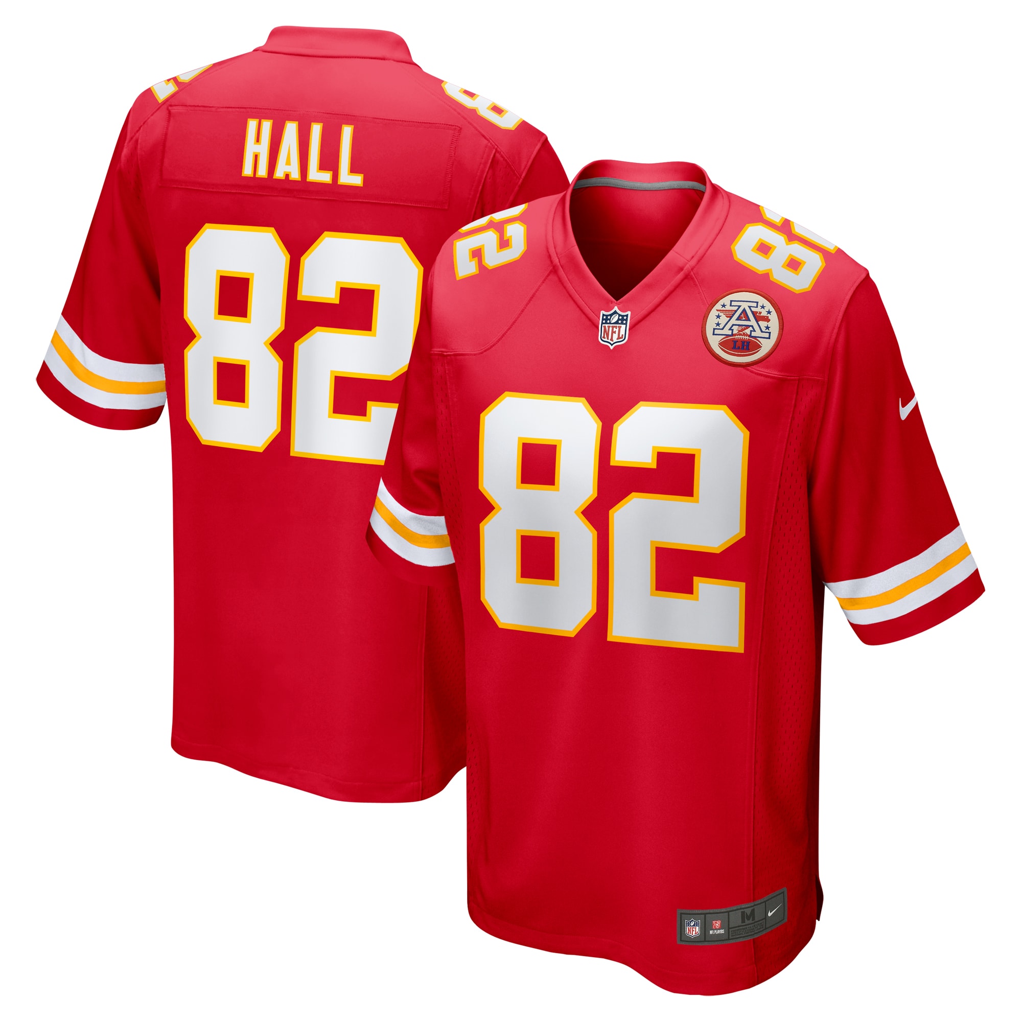 Men's Kansas City Chiefs Dante Hall Red Retired Player Game Jersey JS2182 Saliibo