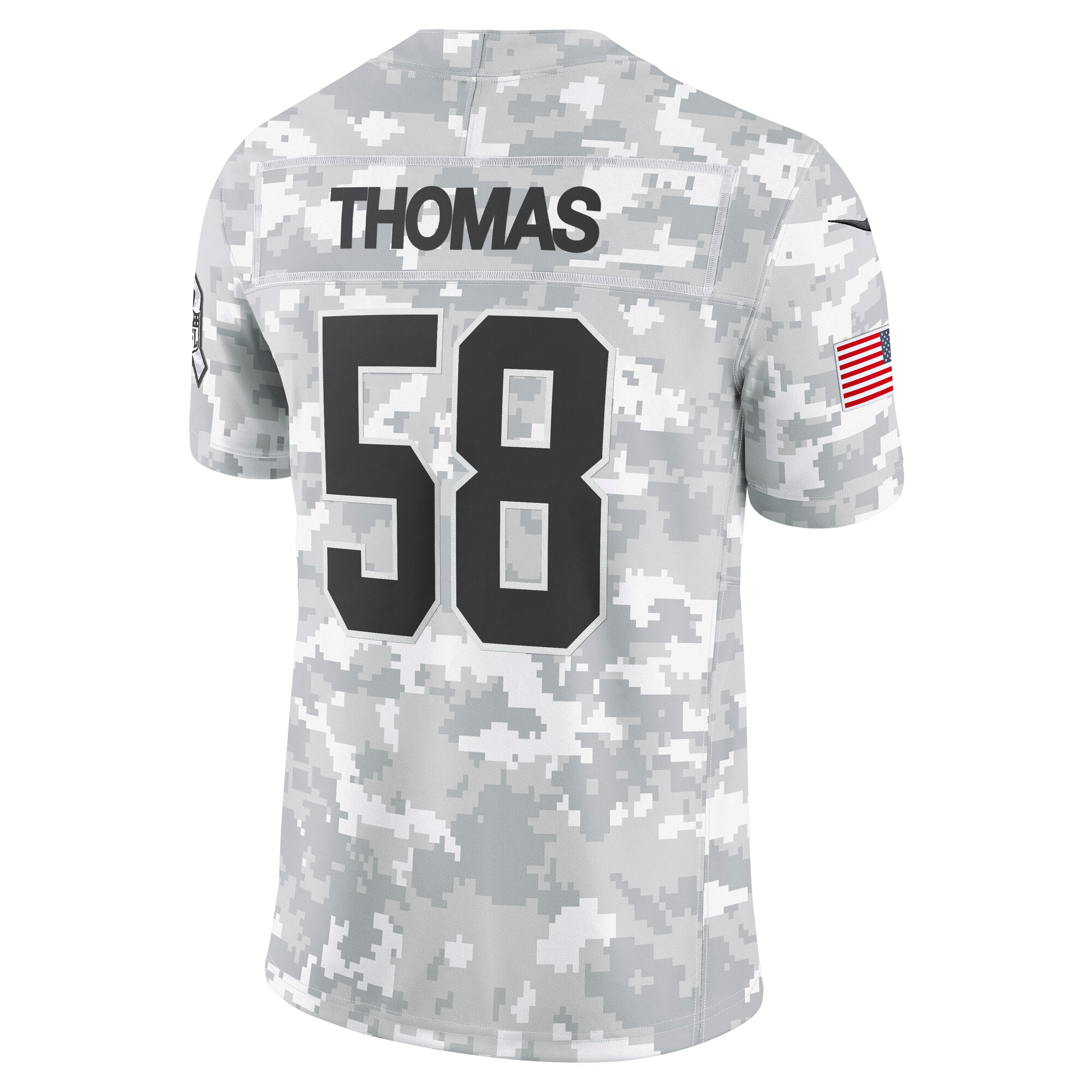 Men's Kansas City Chiefs Derrick Thomas Arctic Camo 2024 Salute to Service Retired Player Limited Jersey JS5219 Saliibo - Image 3