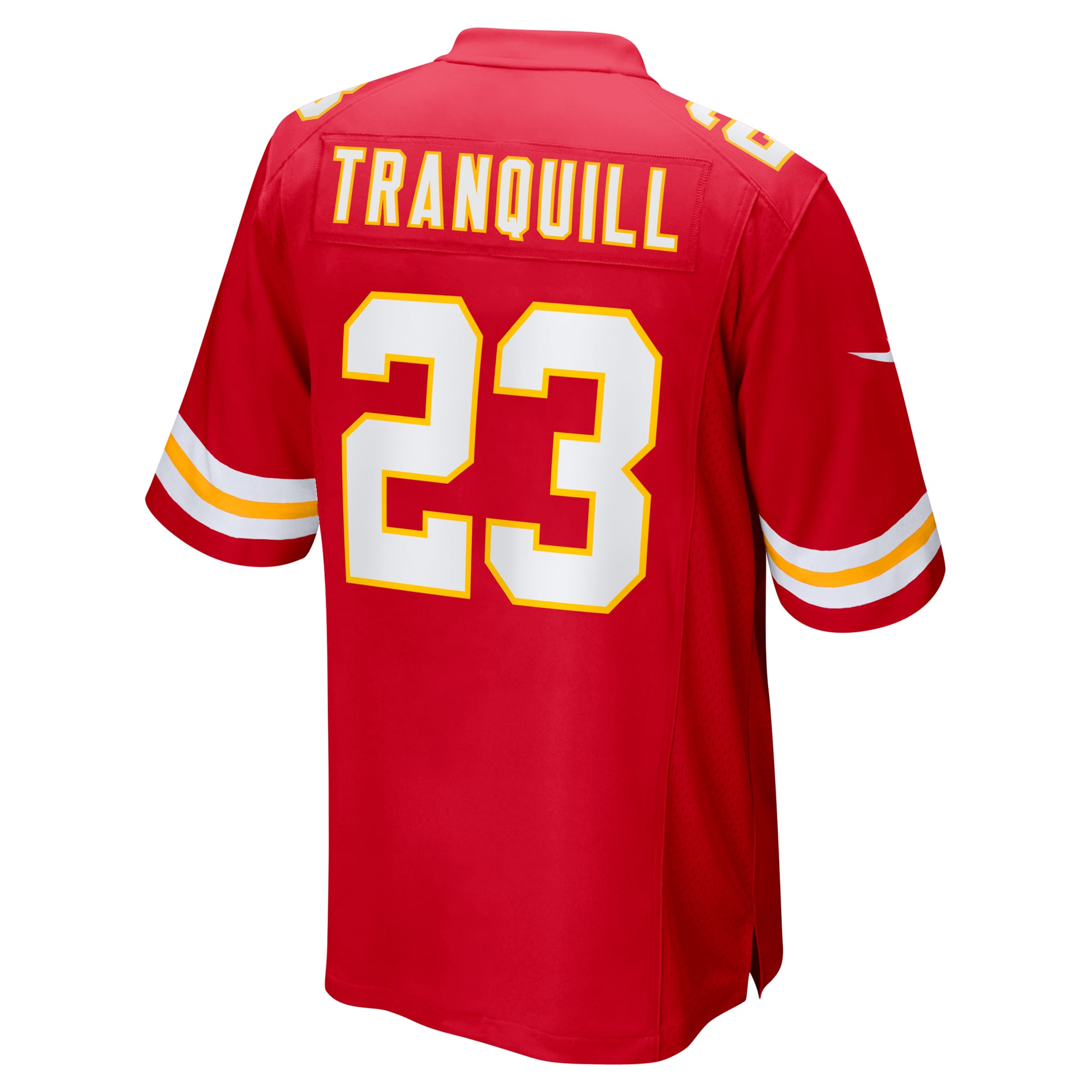 Men's Kansas City Chiefs Drue Tranquill Red Game Player Jersey JS3319 Saliibo - Image 3