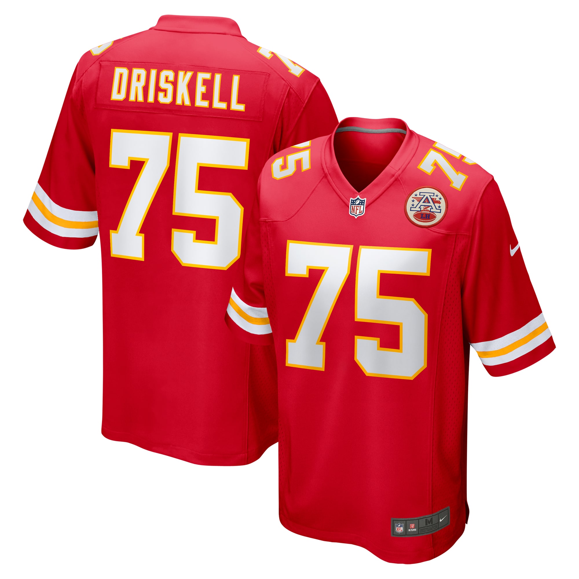 Men's Kansas City Chiefs Ethan Driskell Red Game Jersey JS8165 Saliibo