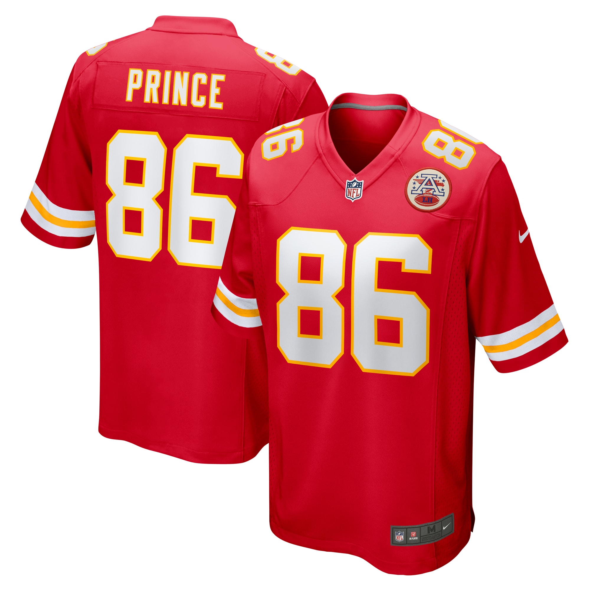 Men's Kansas City Chiefs Gerrit Prince Red Team Game Jersey JS3136 Saliibo