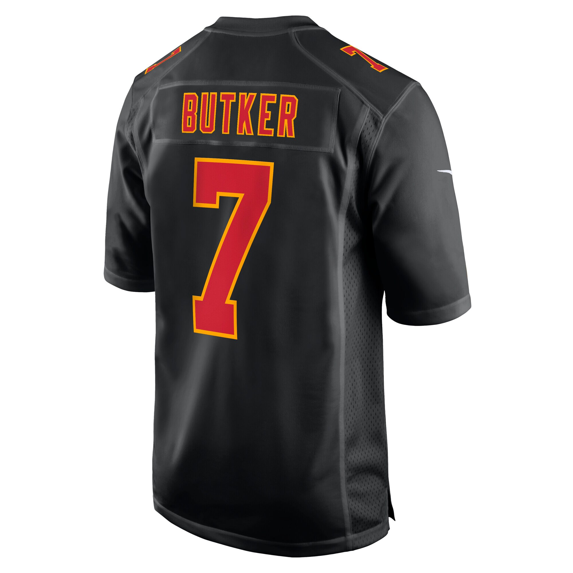 Men's Kansas City Chiefs Harrison Butker Carbon Black Super Bowl LIX Fashion Game Jersey JS7966 Saliibo - Image 3