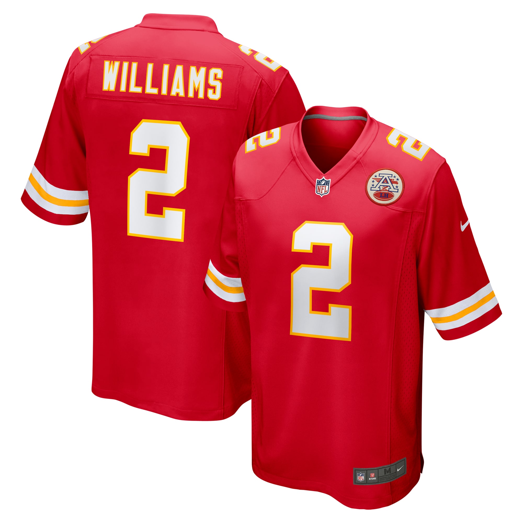 Men's Kansas City Chiefs Joshua Williams Red Game Jersey JS7710 Saliibo