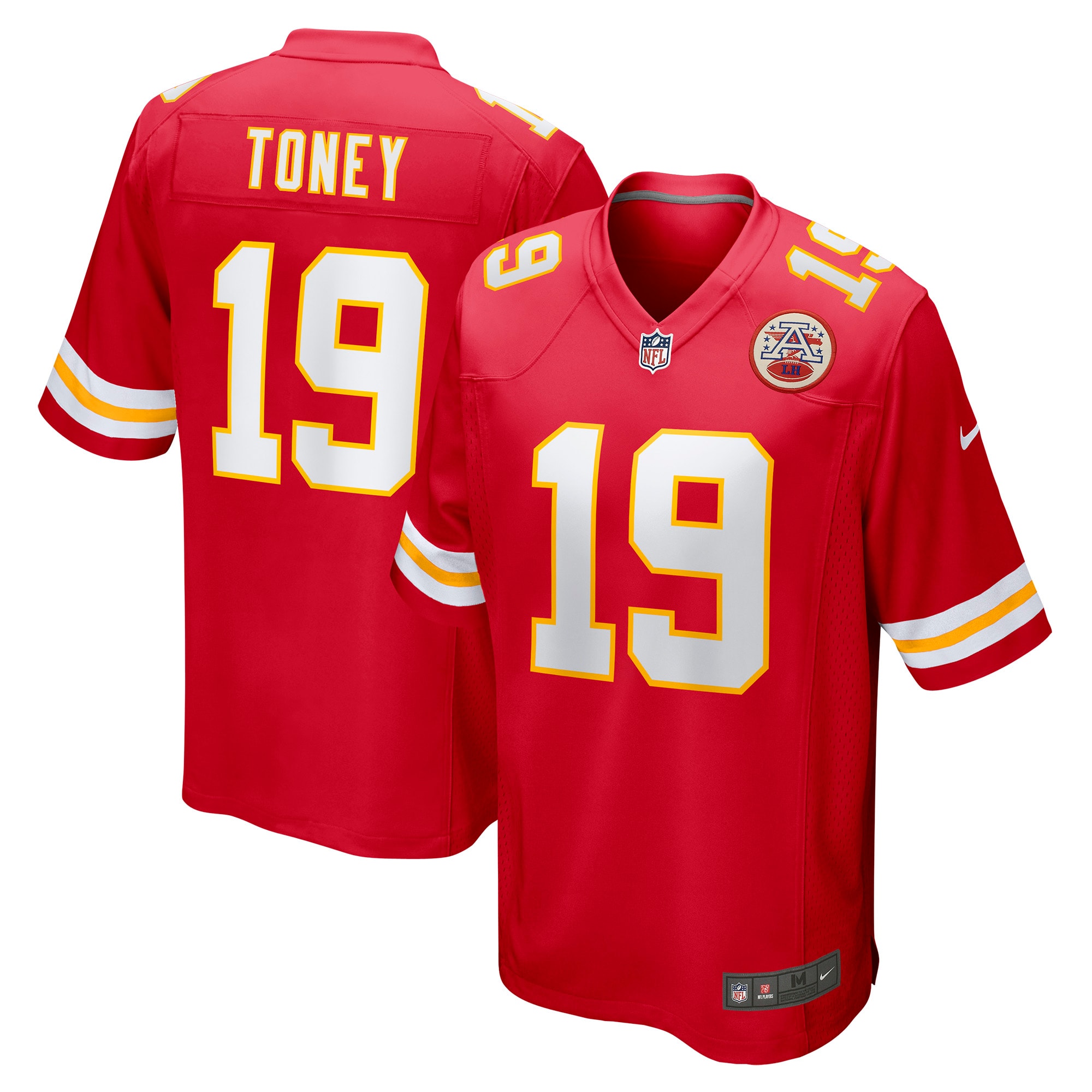 Men's Kansas City Chiefs Kadarius Toney Red Game Player Jersey JS7942 Saliibo