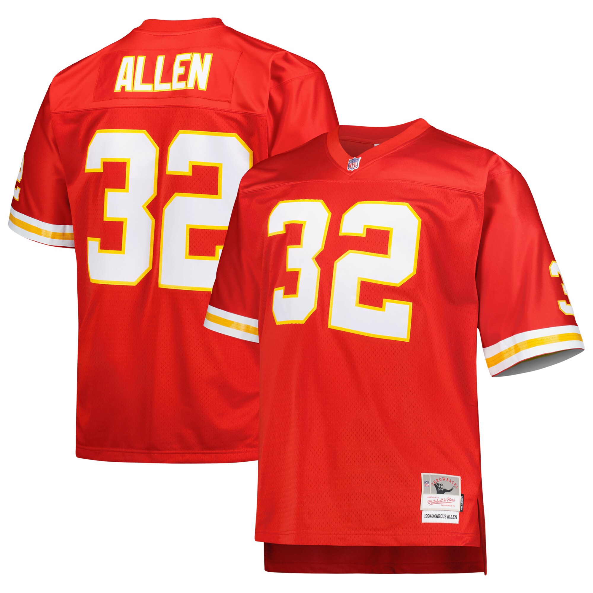 Men's Kansas City Chiefs Marcus Allen Mitchell & Ness Red Big & Tall 1994 Retired Player Jersey JS3750 Saliibo