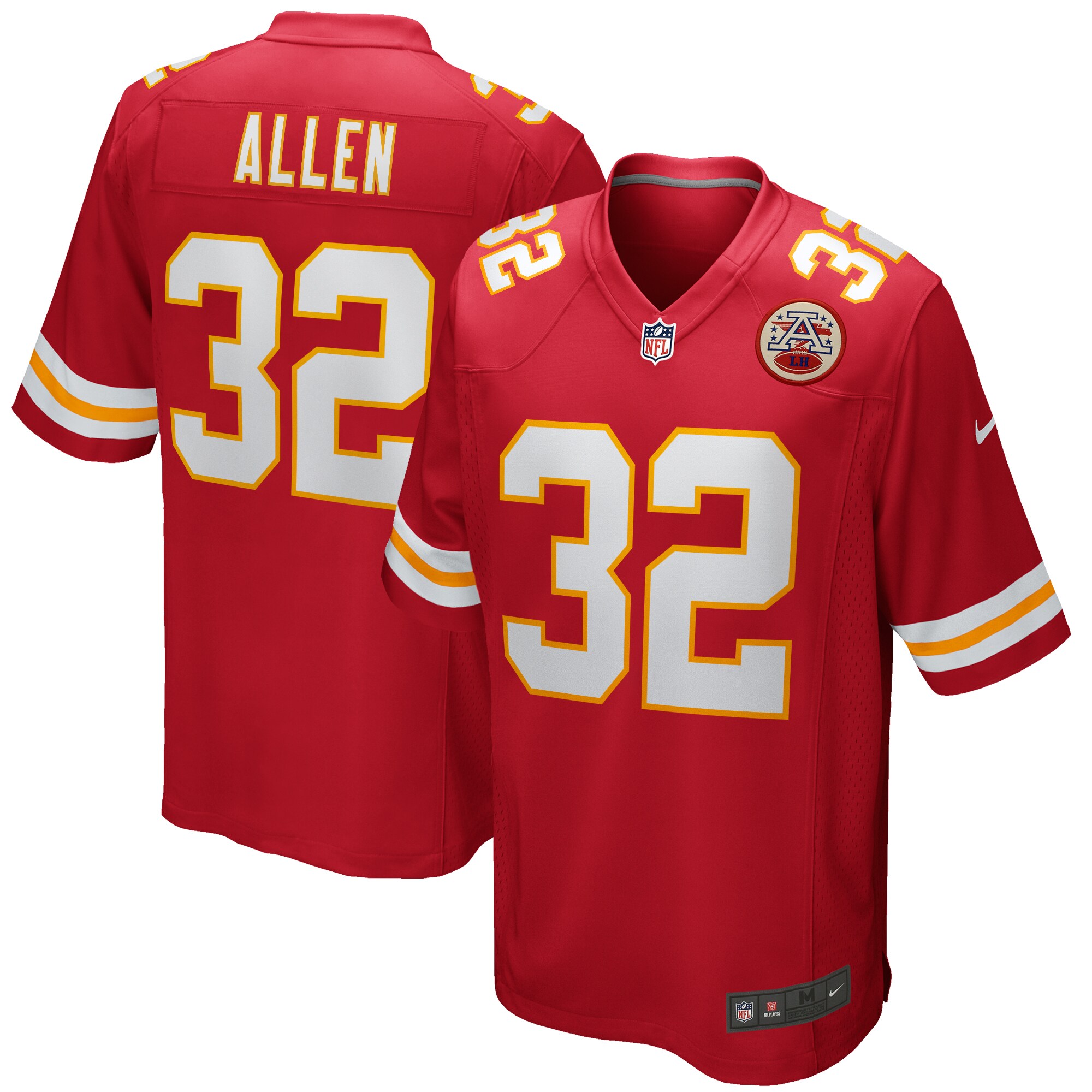 Men's Kansas City Chiefs Marcus Allen Red Game Retired Player Jersey JS1547 Saliibo
