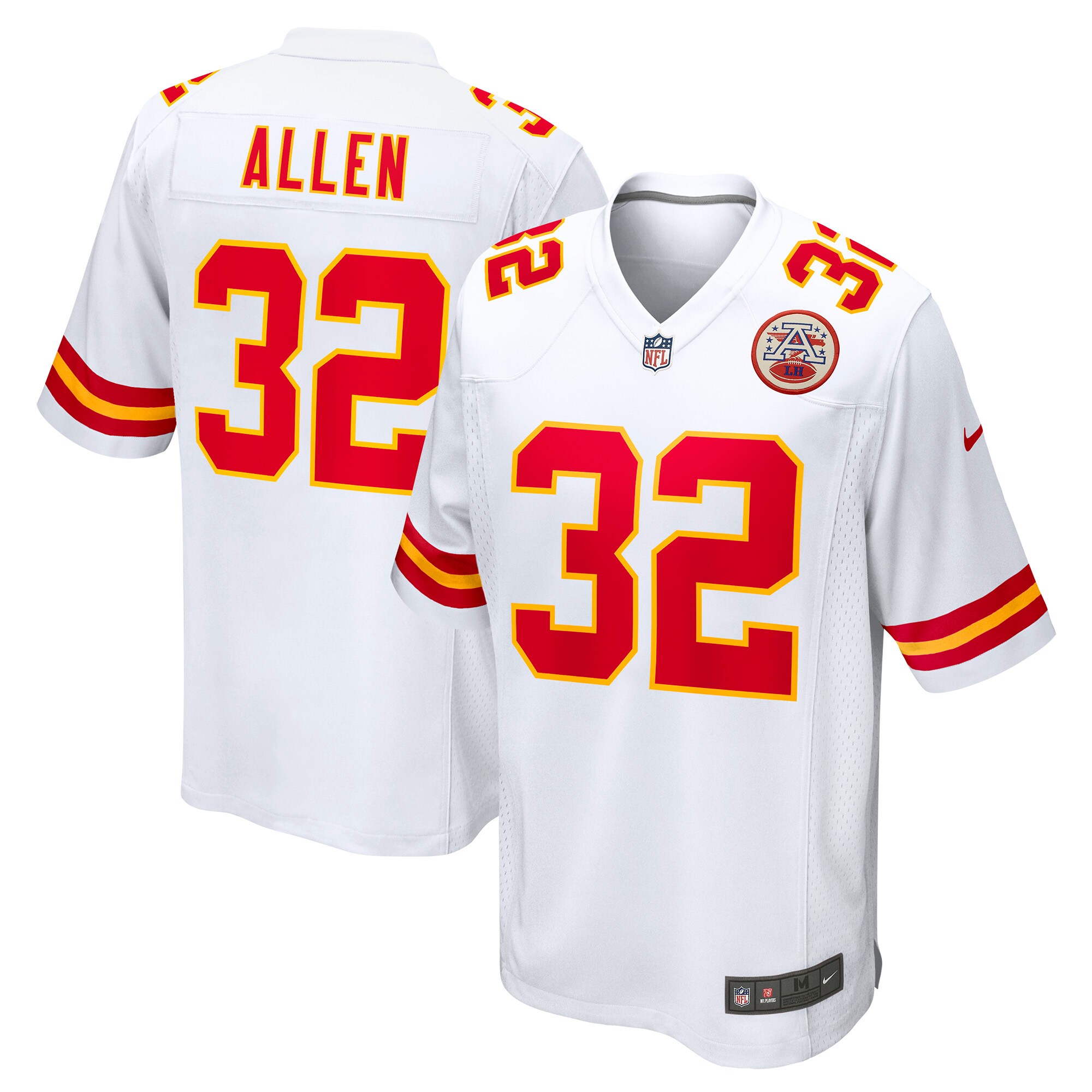 Men's Kansas City Chiefs Marcus Allen White Retired Player Game Jersey JS3980 Saliibo