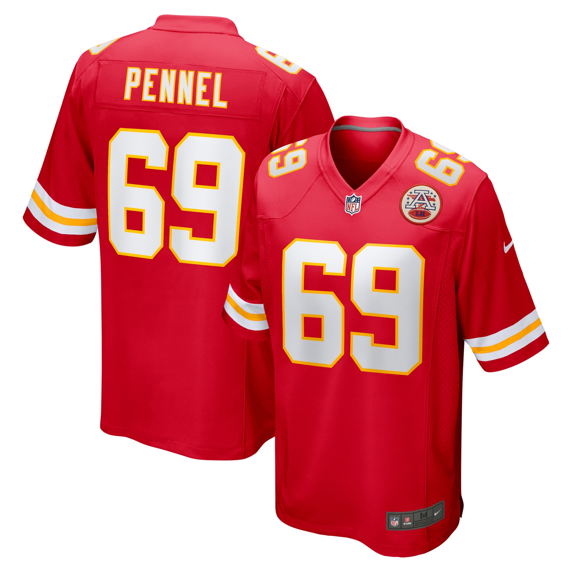 Men's Kansas City Chiefs Mike Pennel Red Game Jersey JS8573 Saliibo