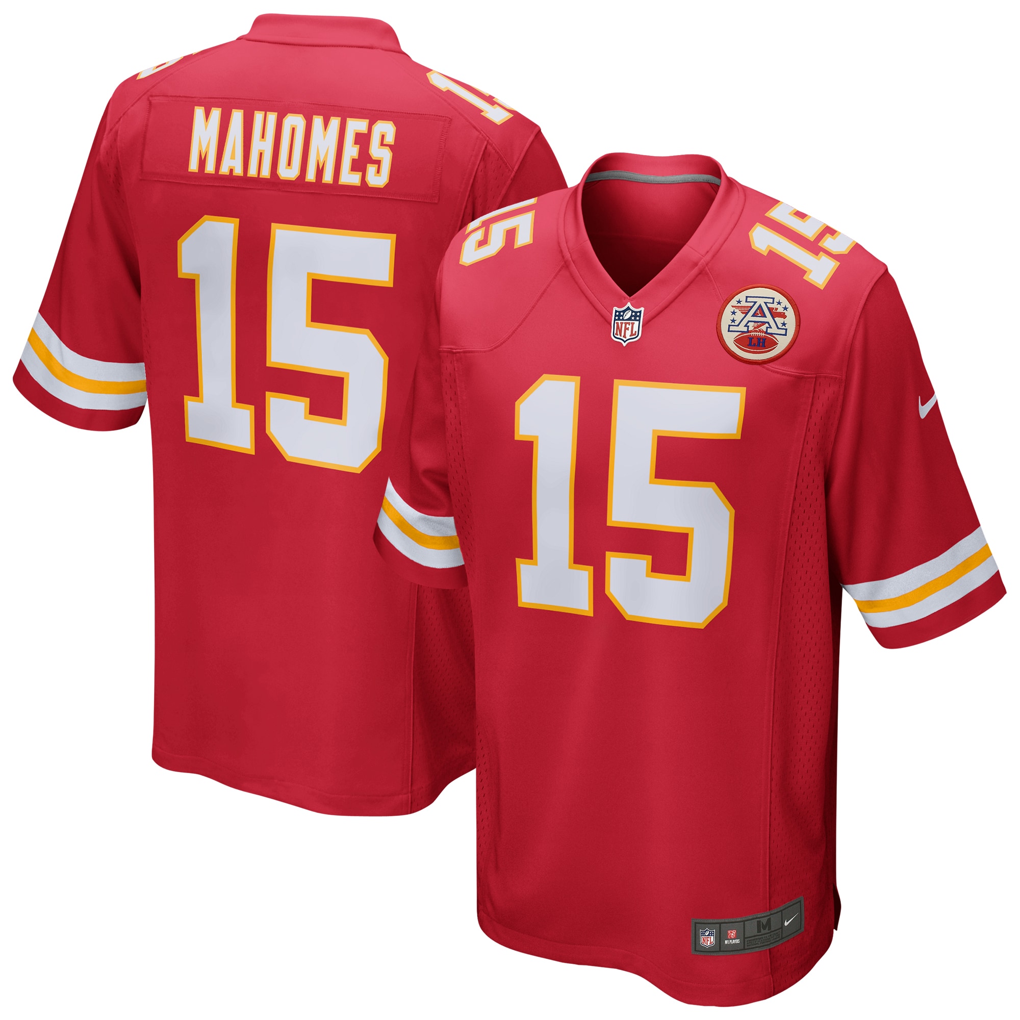Men's Kansas City Chiefs Patrick Mahomes Red Game Jersey JS9785 Saliibo