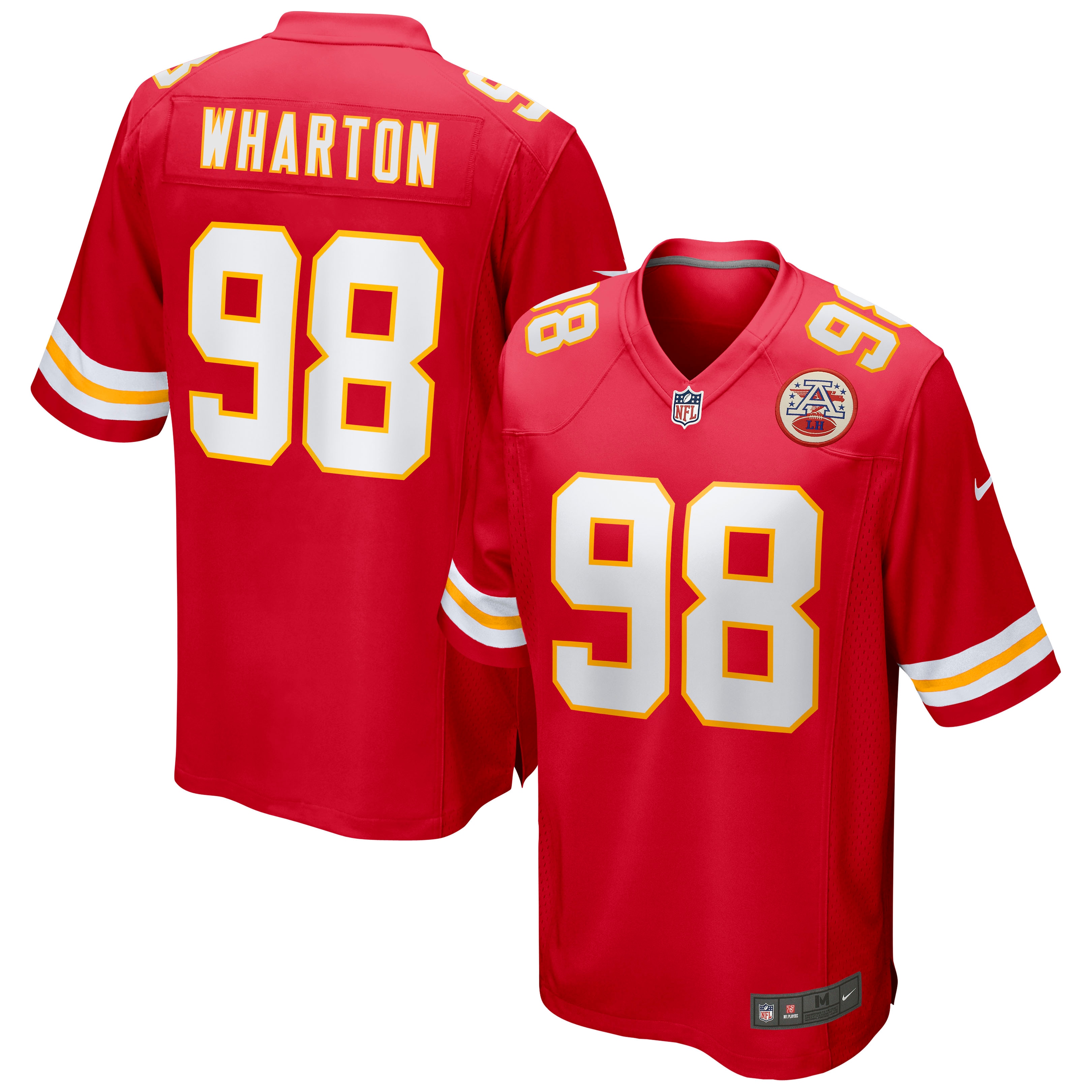 Men's Kansas City Chiefs Tershawn Wharton Red Game Jersey JS9093 Saliibo