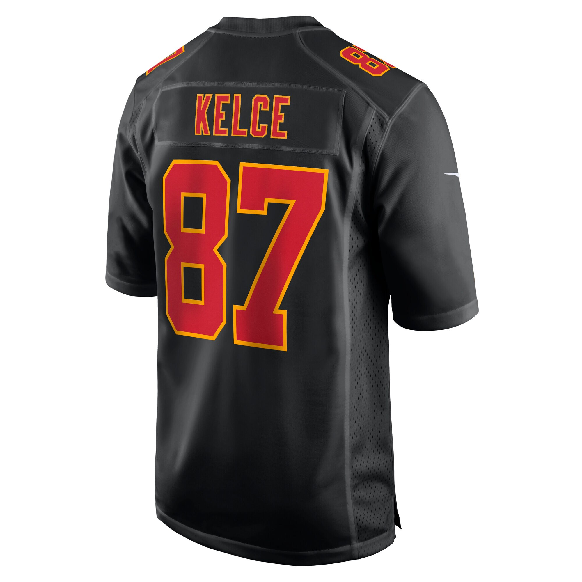 Men's Kansas City Chiefs Travis Kelce Carbon Black Super Bowl LIX Fashion Game Jersey JS4283 Saliibo - Image 3