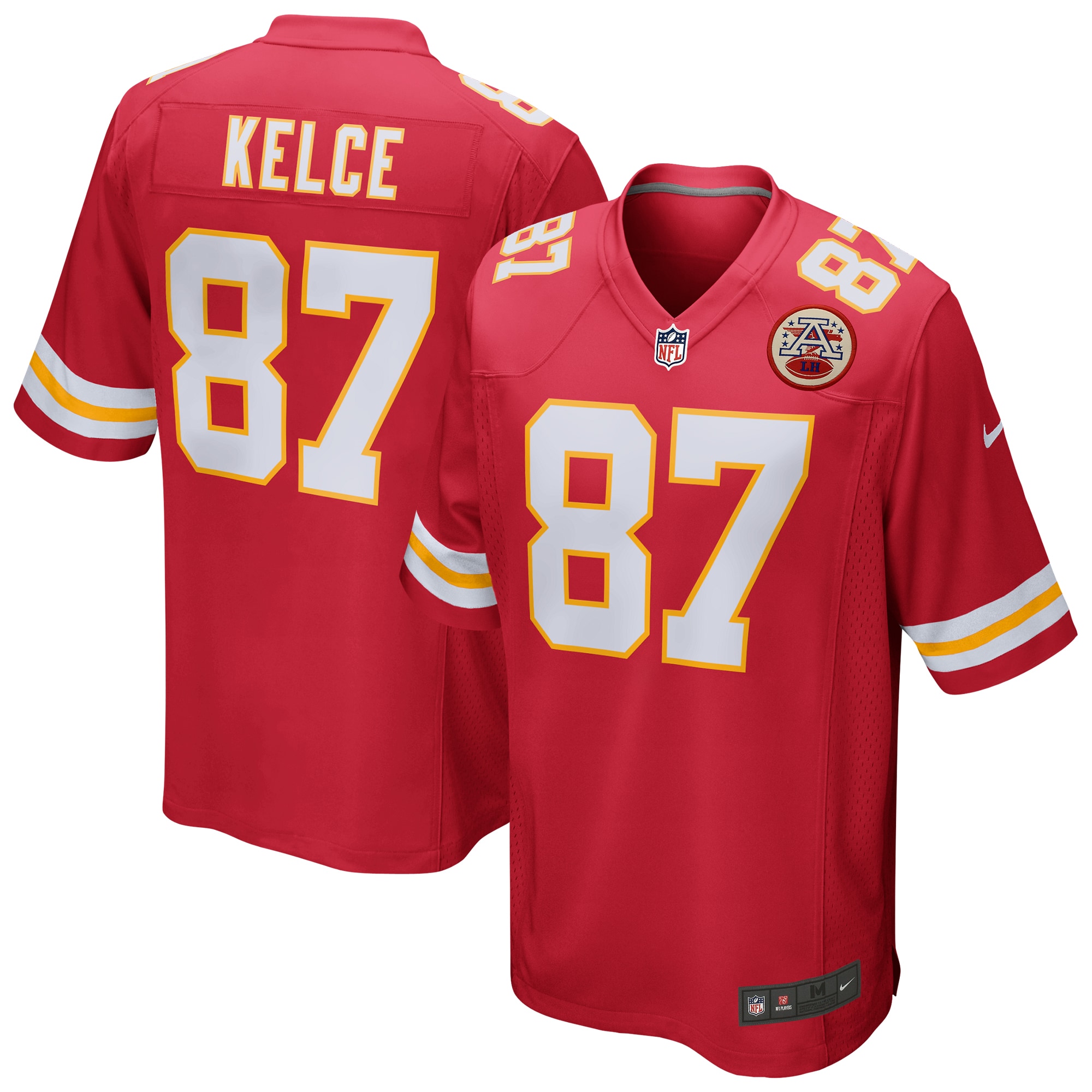 Men's Kansas City Chiefs Travis Kelce Red Game Jersey JS6893 Saliibo