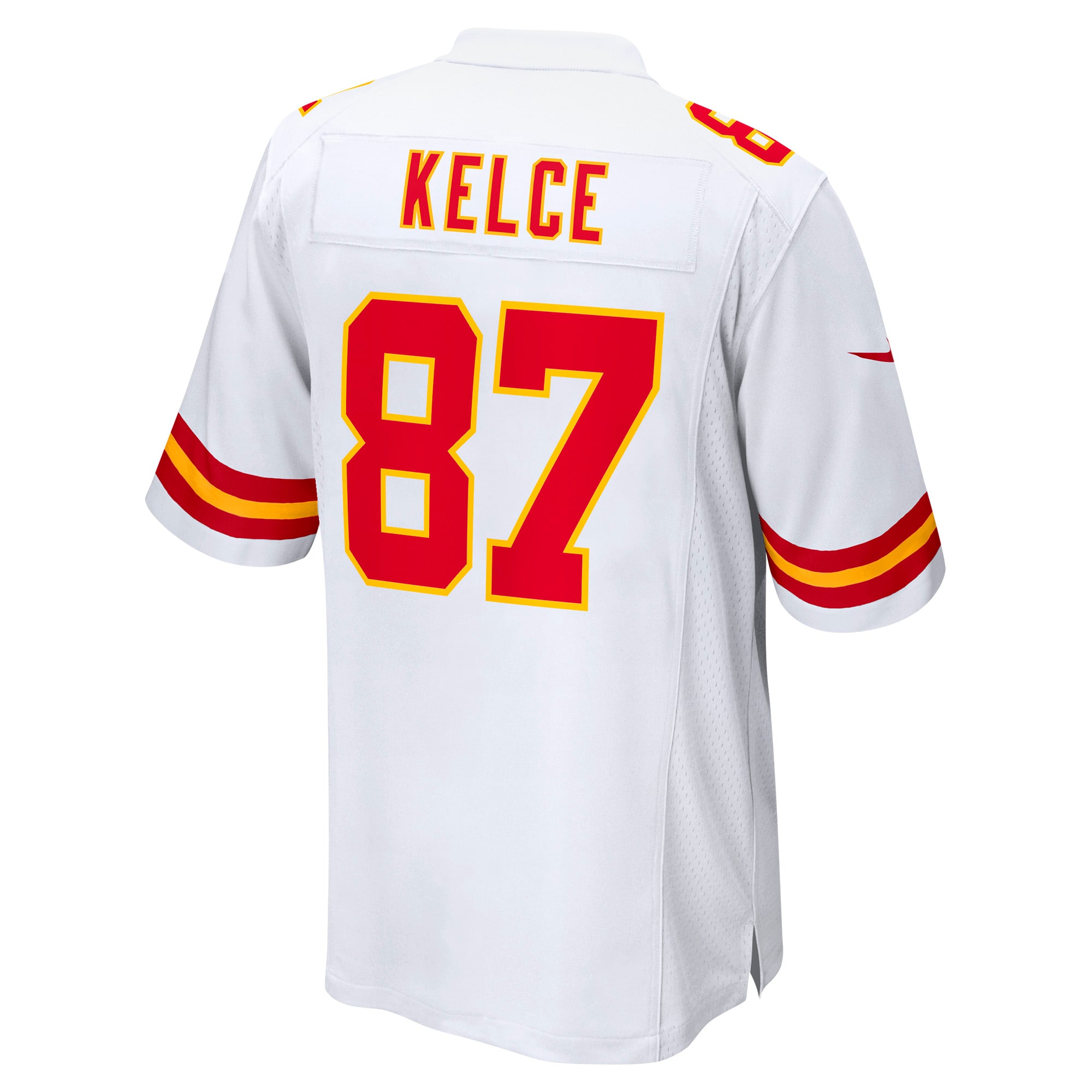 Men's Kansas City Chiefs Travis Kelce White Player Game Jersey JS5390 Saliibo - Image 3