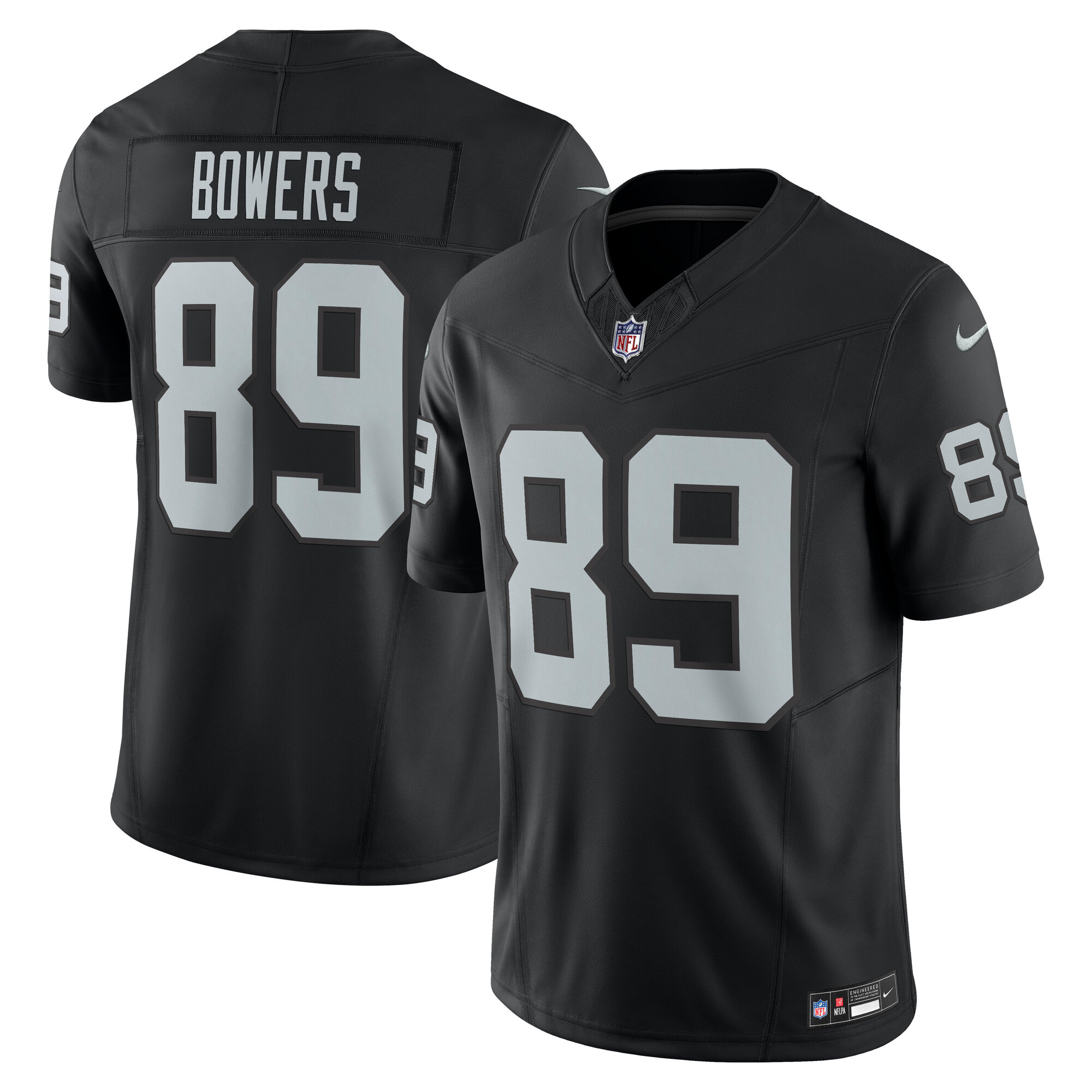 Men's Las Vegas Raiders Brock Bowers Black Team Vapor F.U.S.E. Limited Jersey JS9529 Saliibo