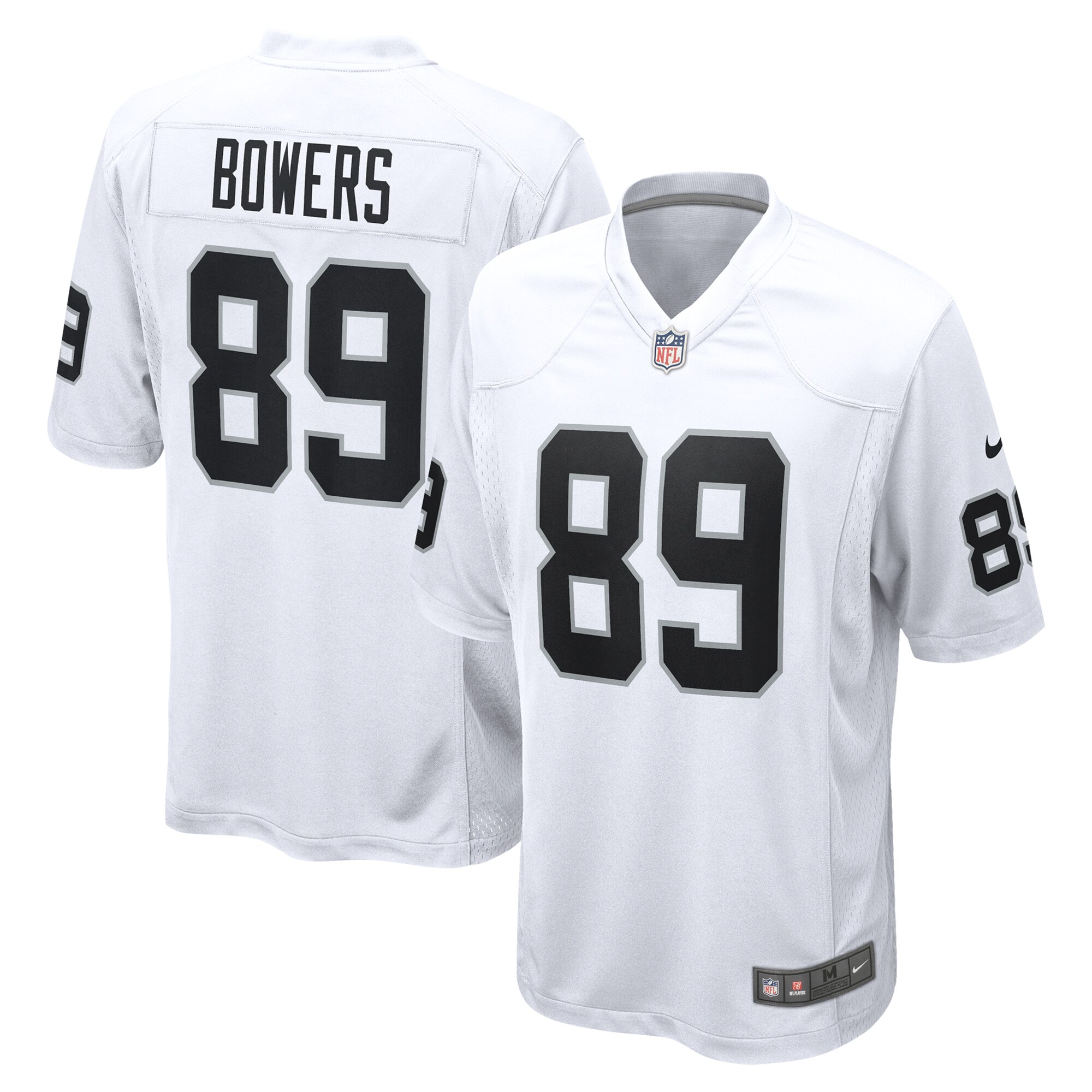 Men's Las Vegas Raiders Brock Bowers White Game Jersey JS3222 Saliibo