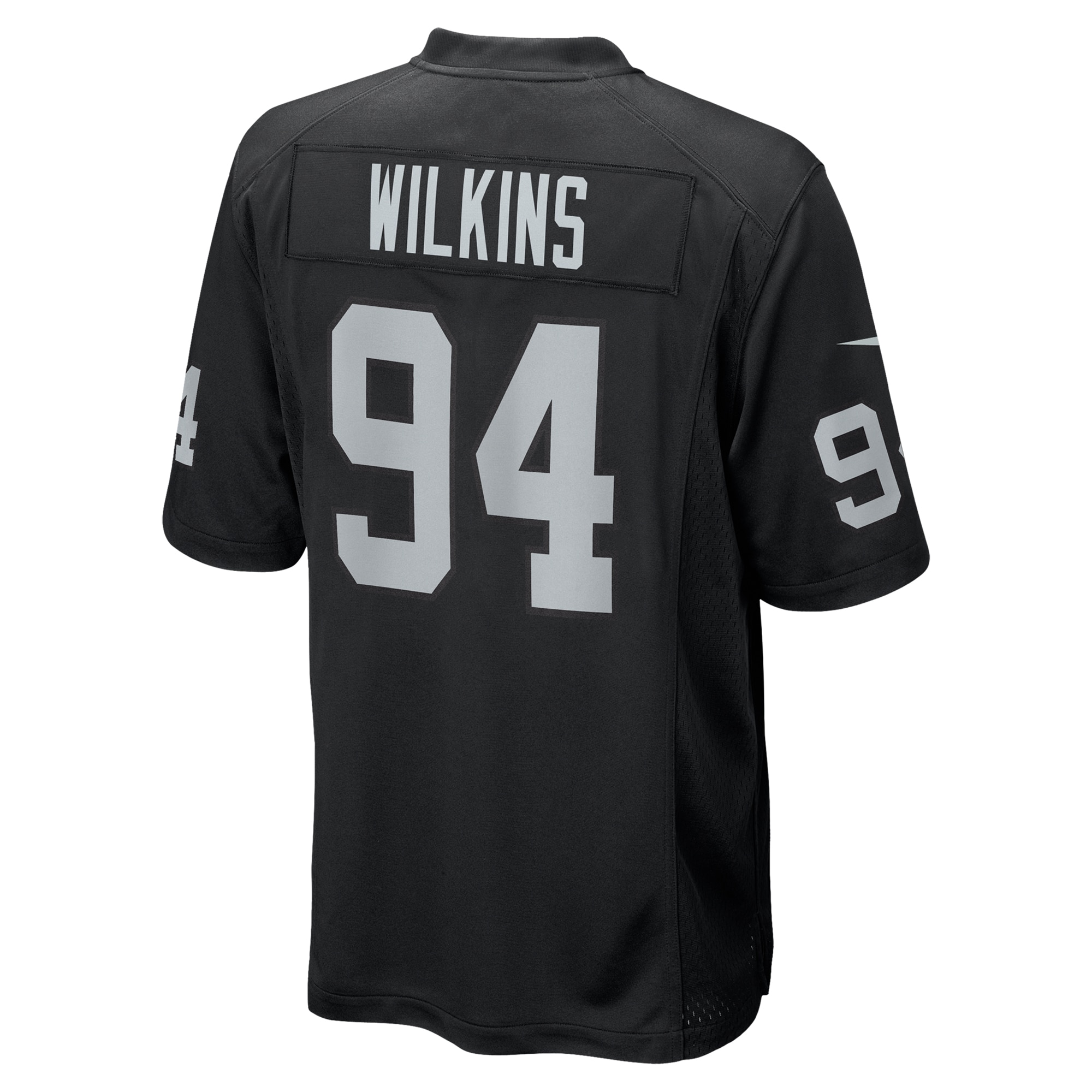 Men's Las Vegas Raiders Christian Wilkins Black Team Game Jersey JS8262 Saliibo - Image 3