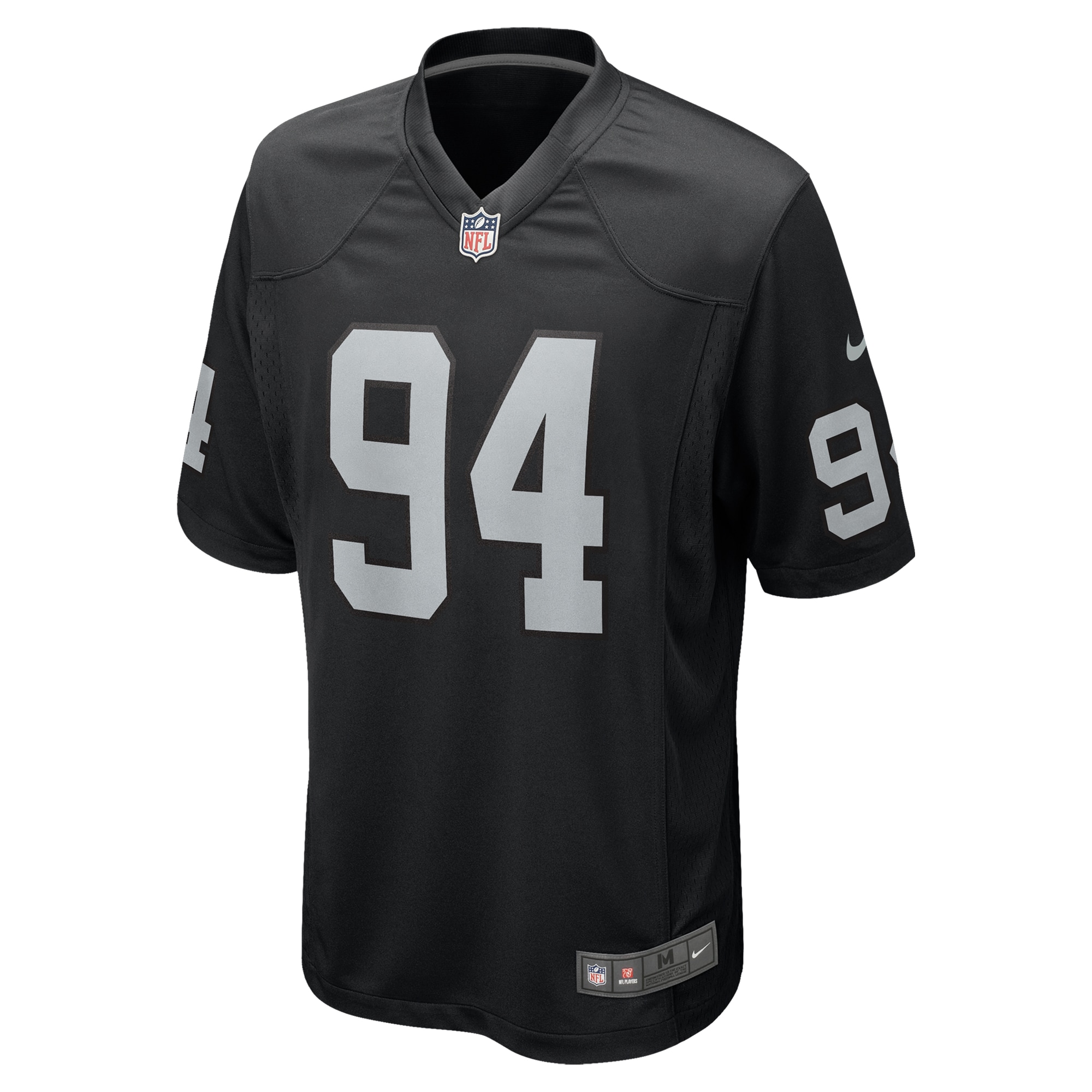 Men's Las Vegas Raiders Christian Wilkins Black Team Game Jersey JS8262 Saliibo - Image 2