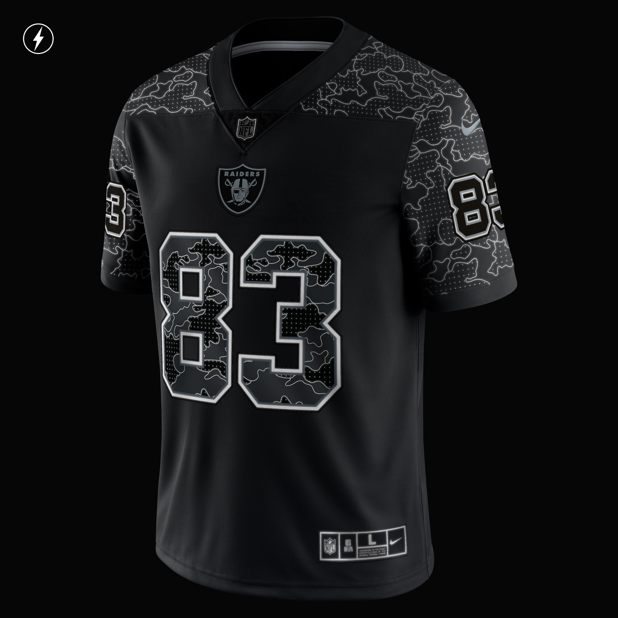 Men's Las Vegas Raiders Darren Waller Black RFLCTV Limited Jersey JS3921 Saliibo - Image 4
