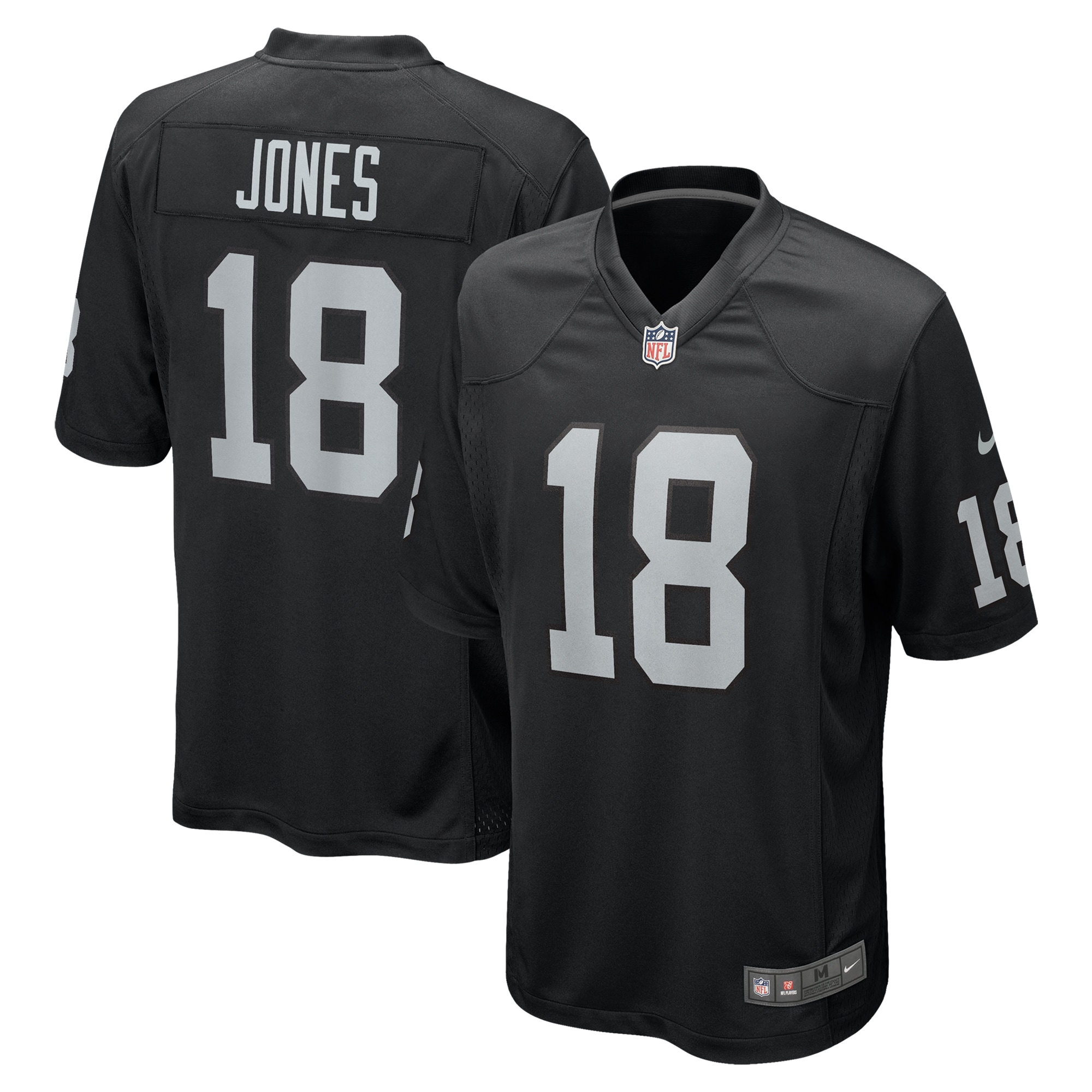 Men's Las Vegas Raiders Jack Jones Black Team Game Jersey JS7522 Saliibo