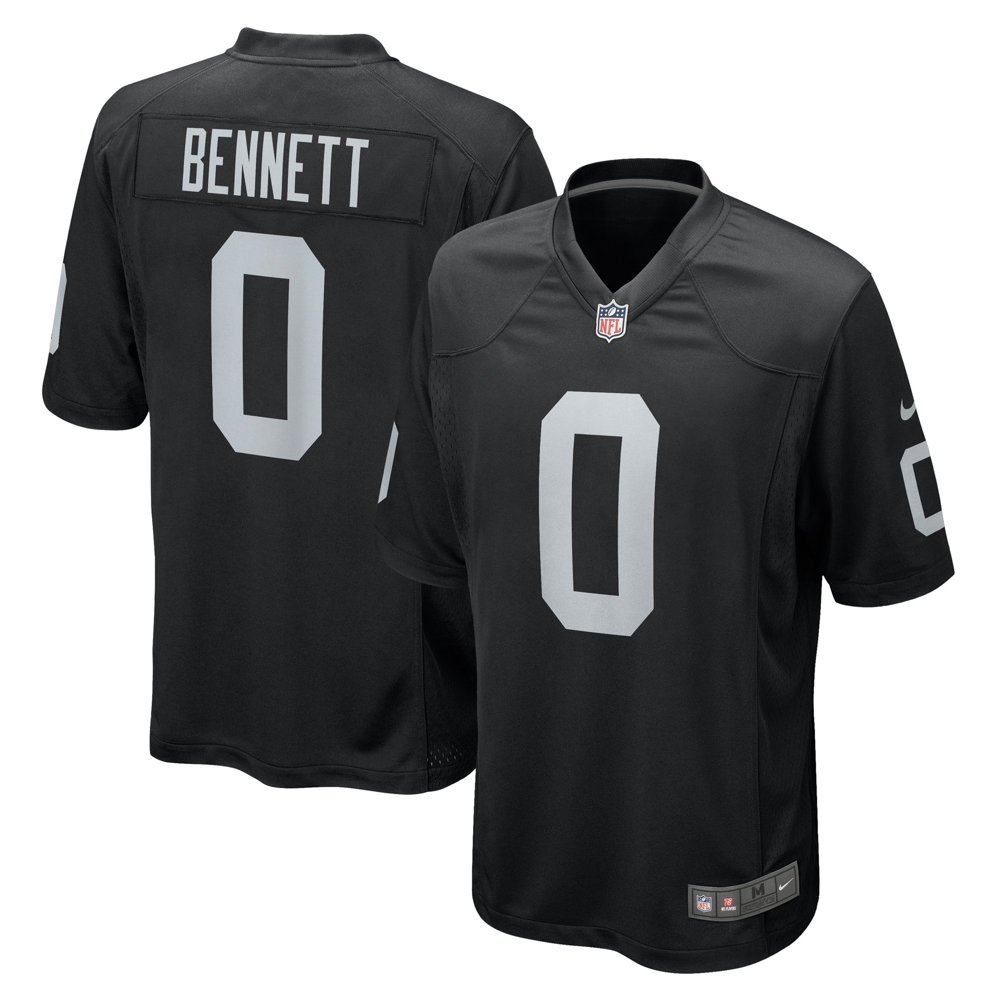 Men's Las Vegas Raiders Jakorian Bennett Black Team Game Jersey JS7357 Saliibo