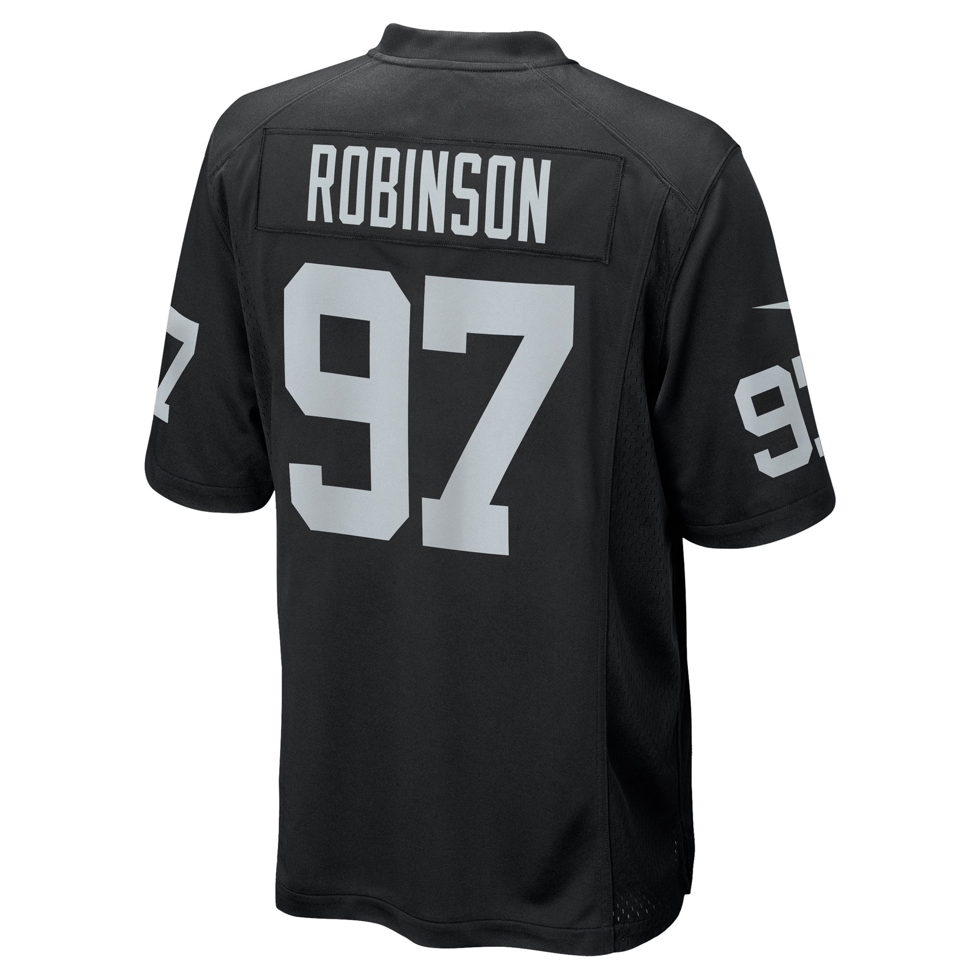 Men's Las Vegas Raiders Janarius Robinson Black Team Game Jersey JS7050 Saliibo - Image 3