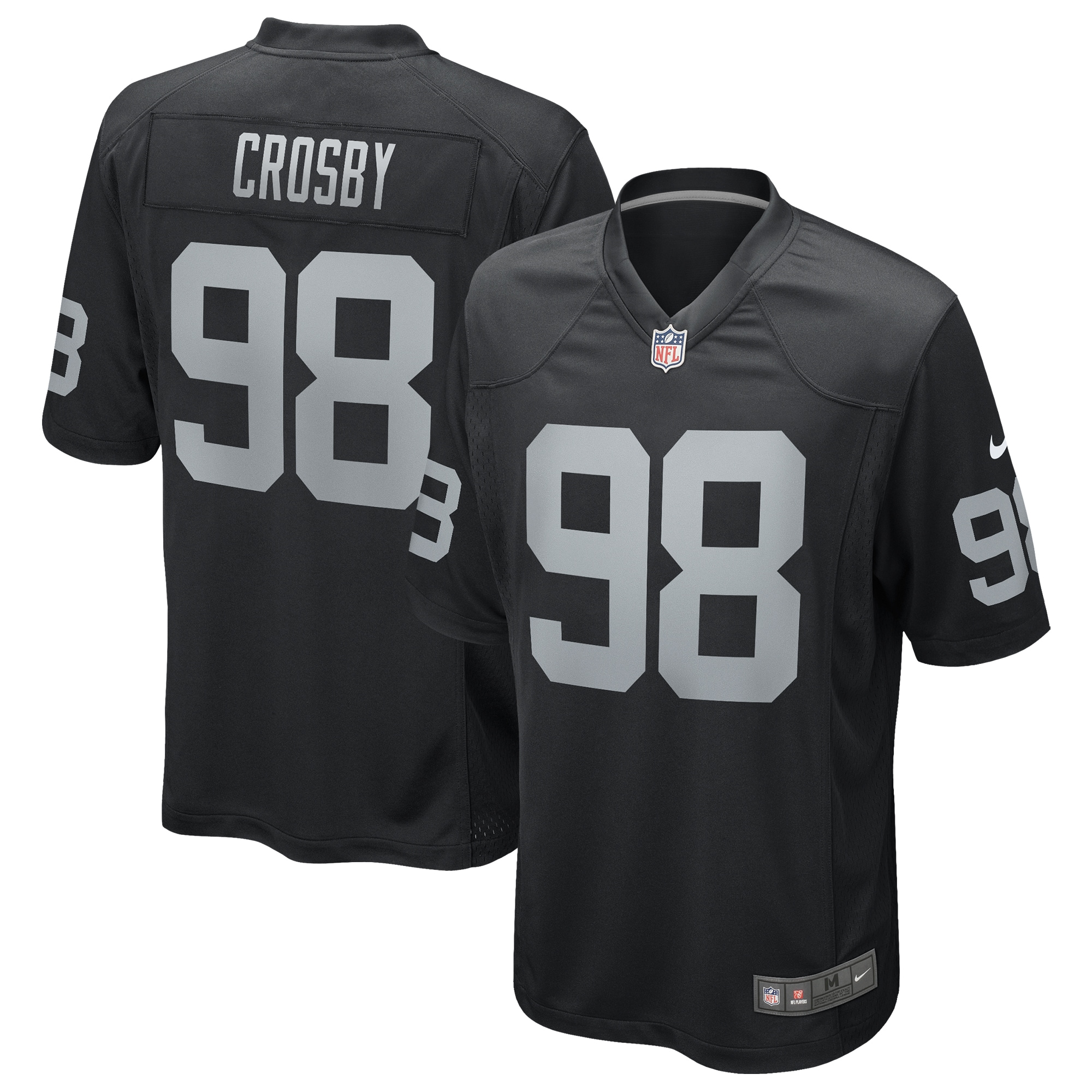 Men's Las Vegas Raiders Maxx Crosby Black Game Jersey JS9375 Saliibo