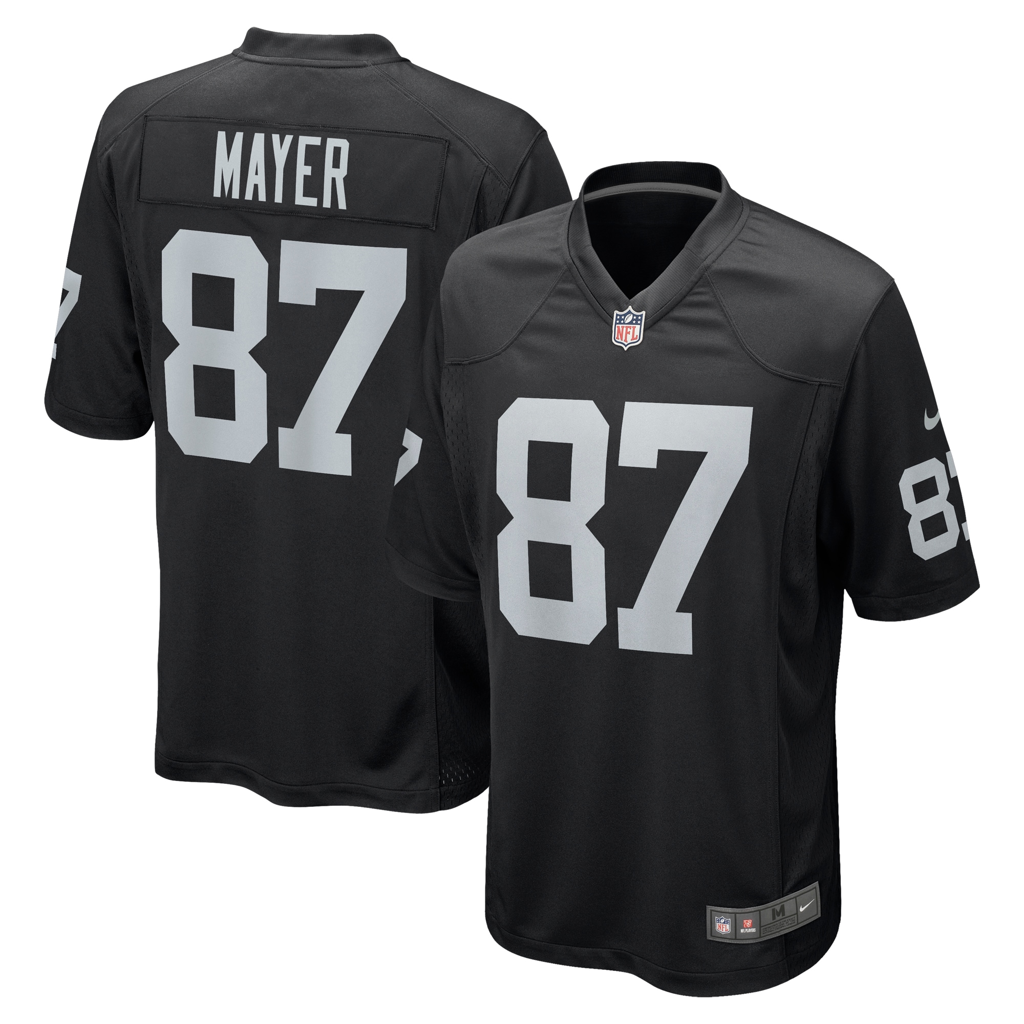 Men's Las Vegas Raiders Michael Mayer Black Game Jersey JS4891 Saliibo