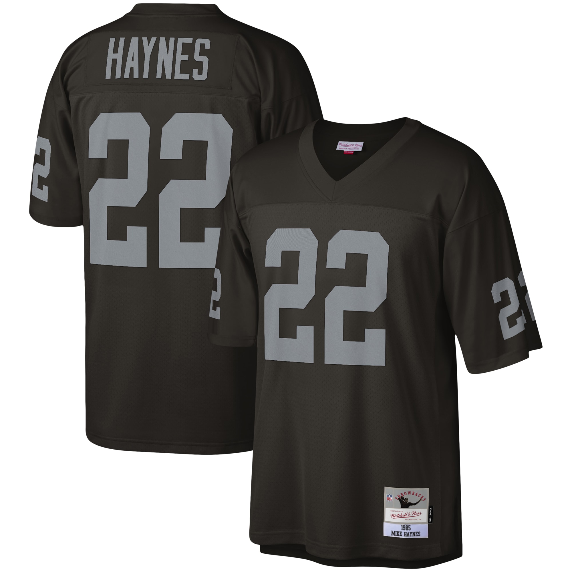 Men's Las Vegas Raiders Mike Haynes Mitchell & Ness Black Legacy Jersey JS5525 Saliibo