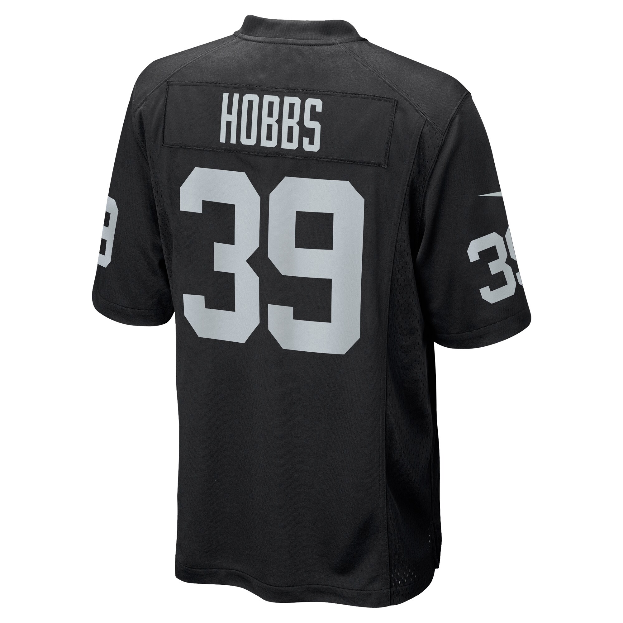 Men's Las Vegas Raiders Nate Hobbs Black Game Jersey JS2942 Saliibo - Image 3