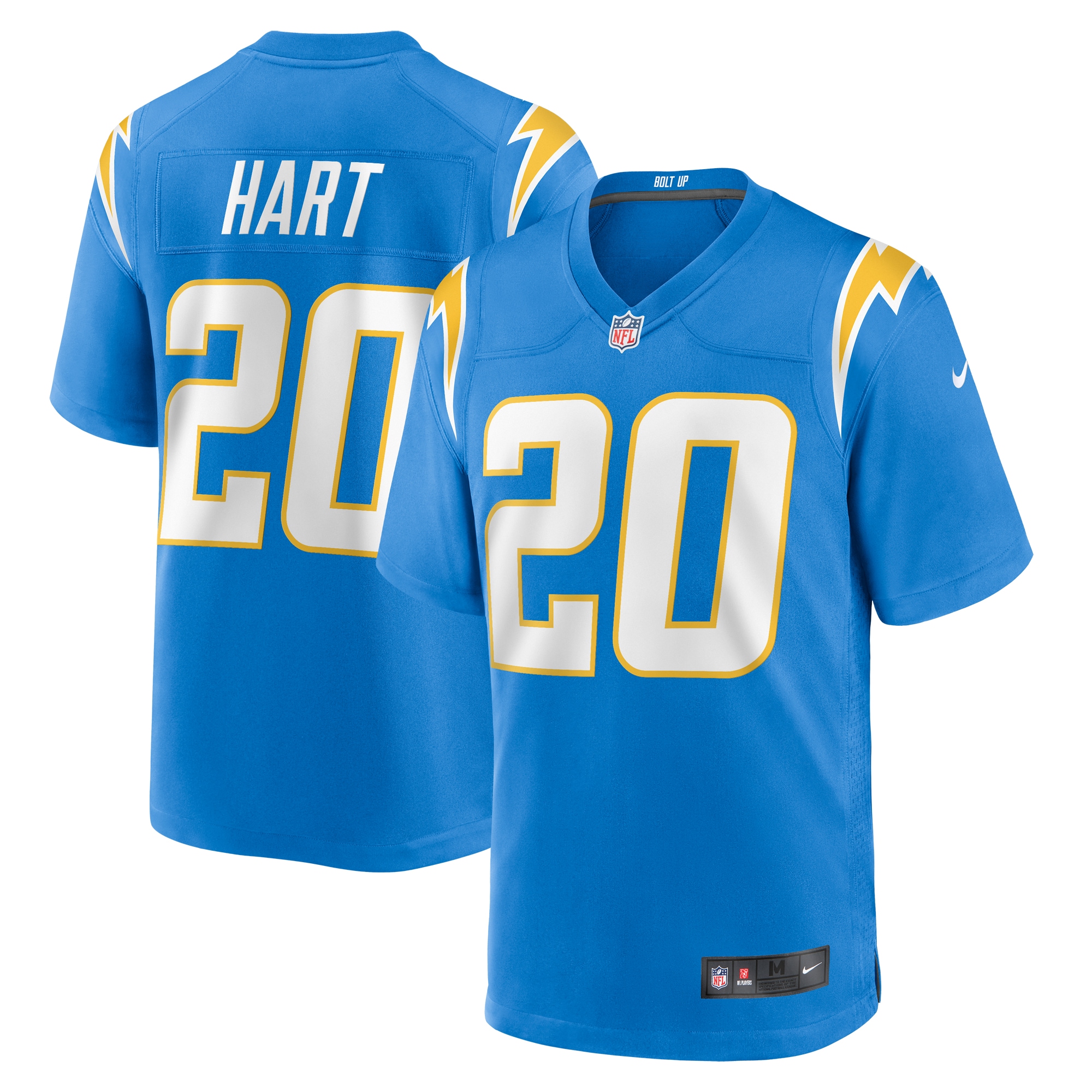 Men's Los Angeles Chargers Cam Hart Powder Blue Team Game Jersey JS6043 Saliibo