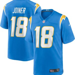 Men's Los Angeles Chargers Charlie Joiner Powder Blue Game Retired Player Jersey JS2186 Saliibo
