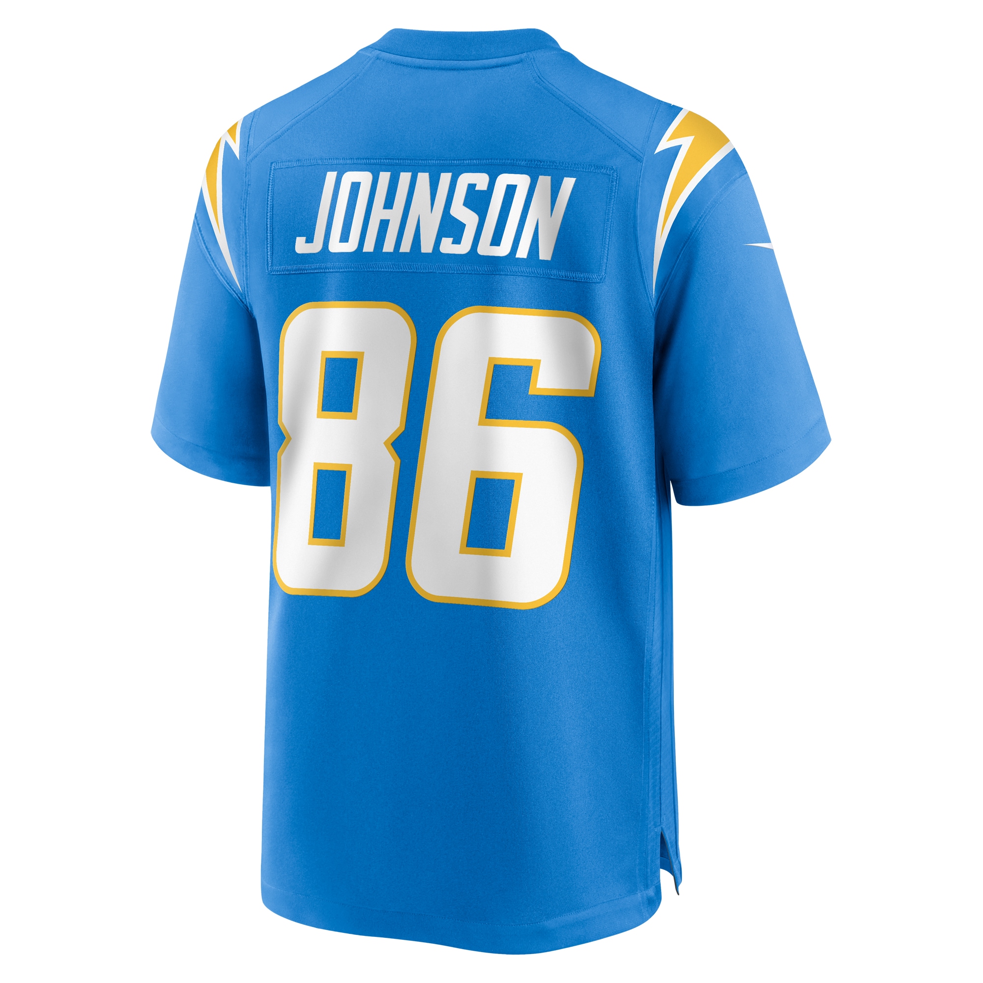 Men's Los Angeles Chargers Cornelius Johnson Powder Blue Team Game Jersey JS1923 Saliibo - Image 3