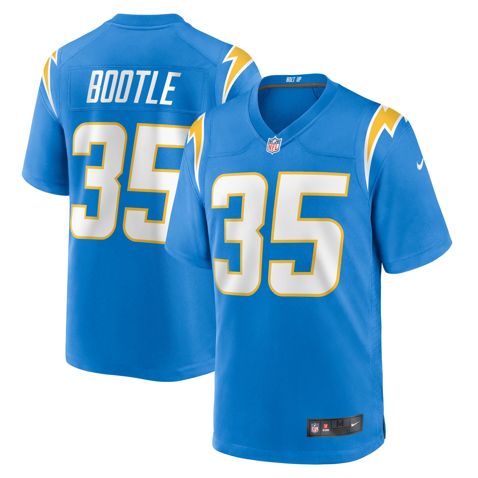 Men's Los Angeles Chargers Dicaprio Bootle Powder Blue Team Game Jersey JS7233 Saliibo