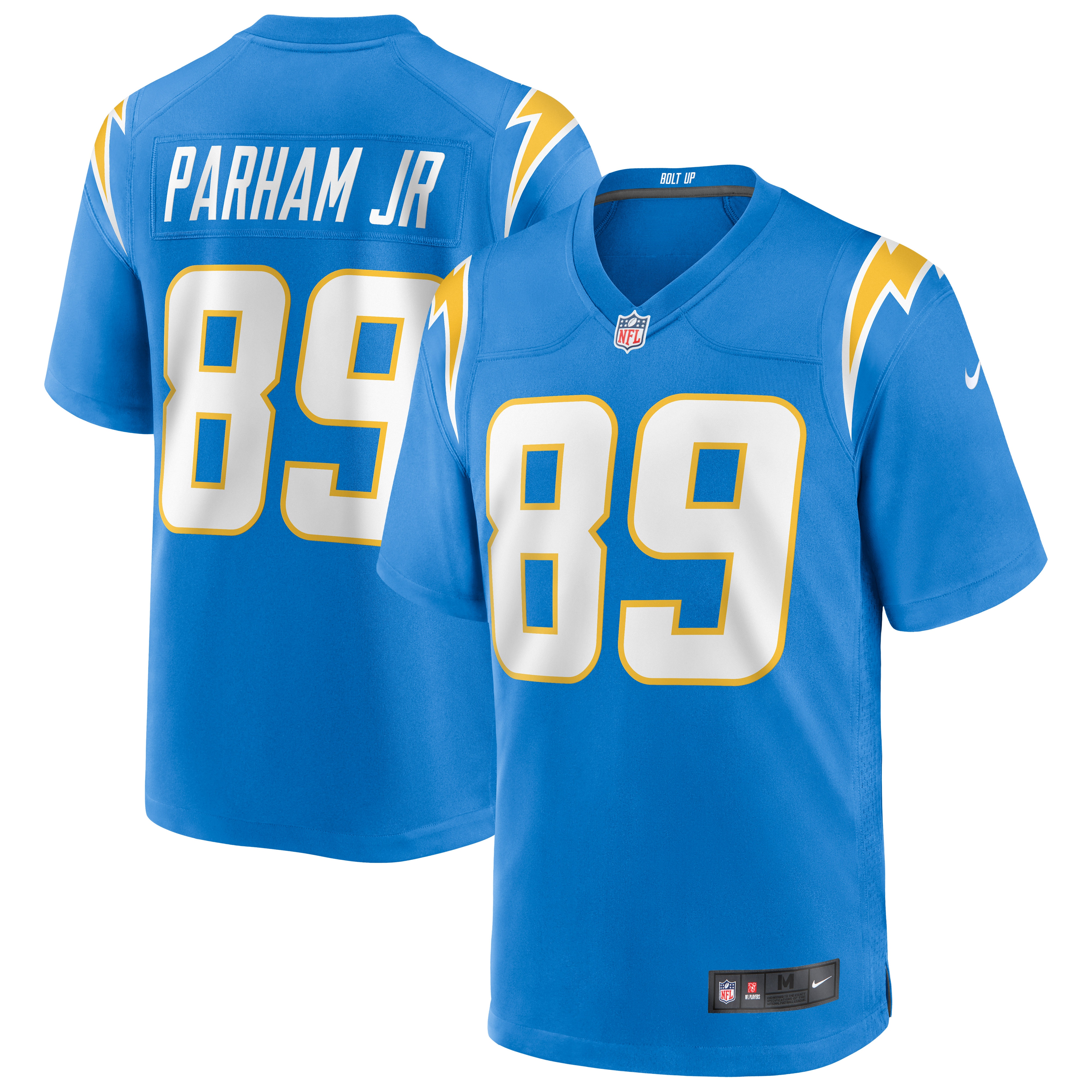 Men's Los Angeles Chargers Donald Parham Jr. Powder Blue Game Jersey JS3132 Saliibo