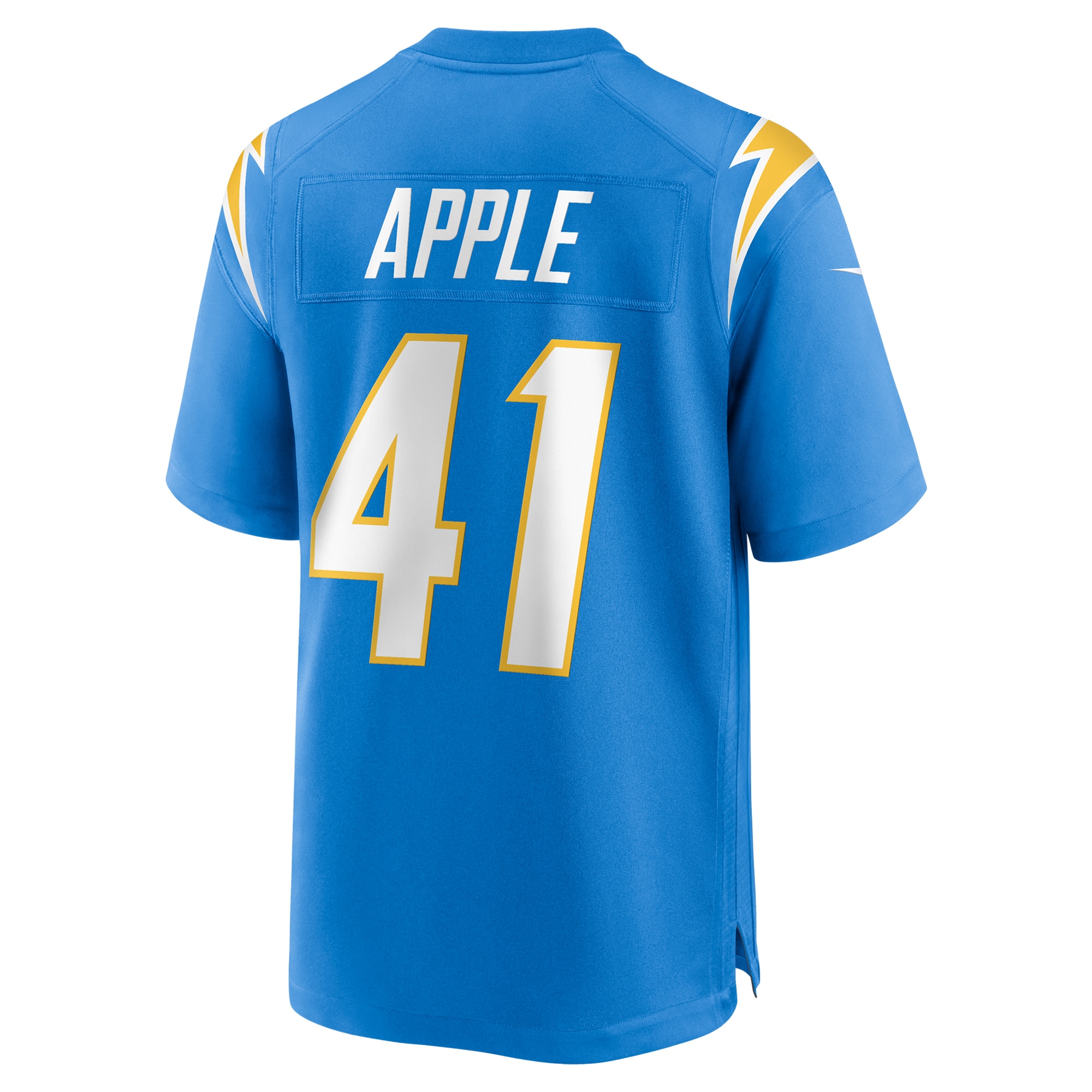 Men's Los Angeles Chargers Eli Apple Powder Blue Team Game Jersey JS1543 Saliibo - Image 3
